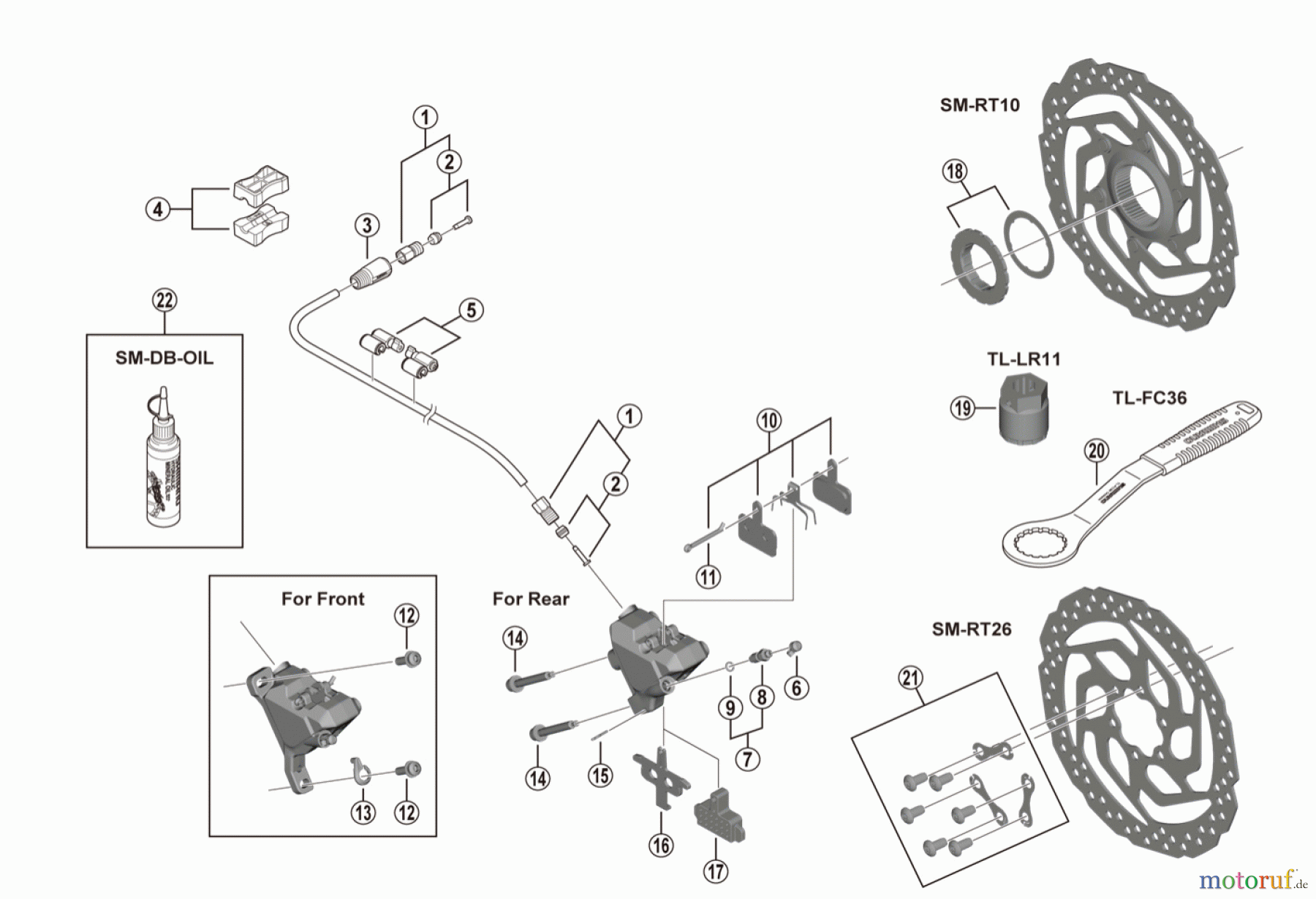 Shimano BR Brake - Bremse BR-UR300 Disc Brake