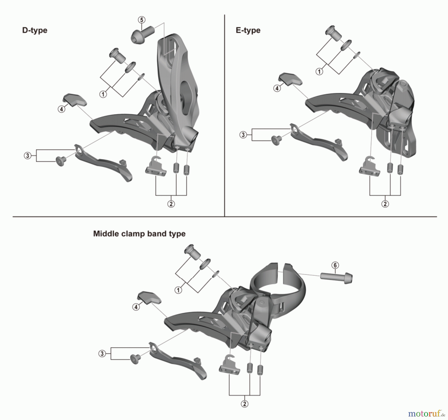 Shimano FD Front Derailleur - Umwerfer FD-M410 DEORE SIDE SWING Front Derailleur