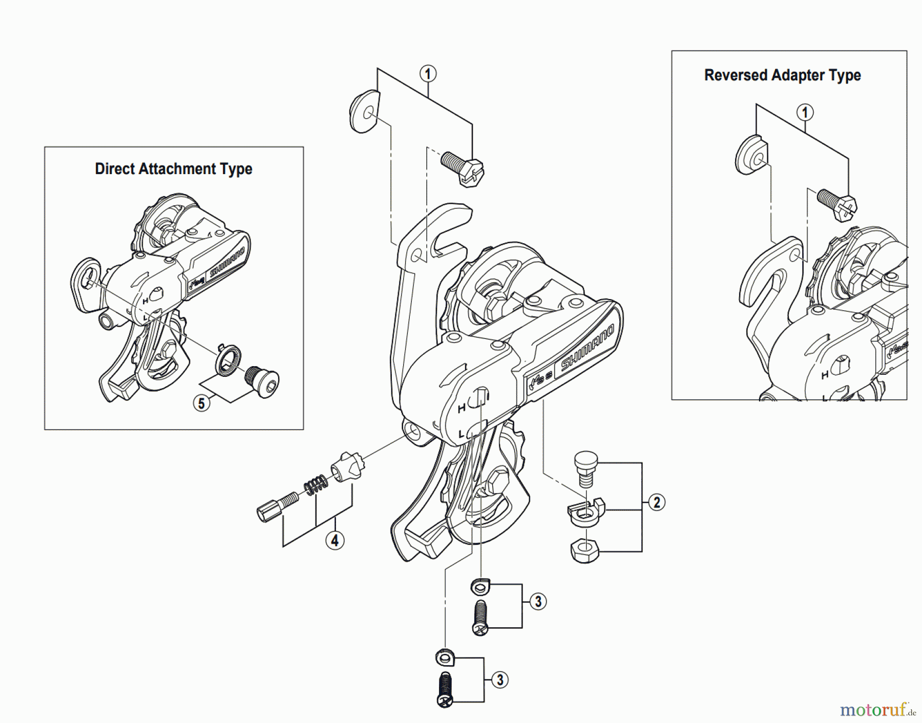 Shimano RD Rear Derailleur - Schaltwerk RD-TY21-B TOURNEY Rear Derailleur