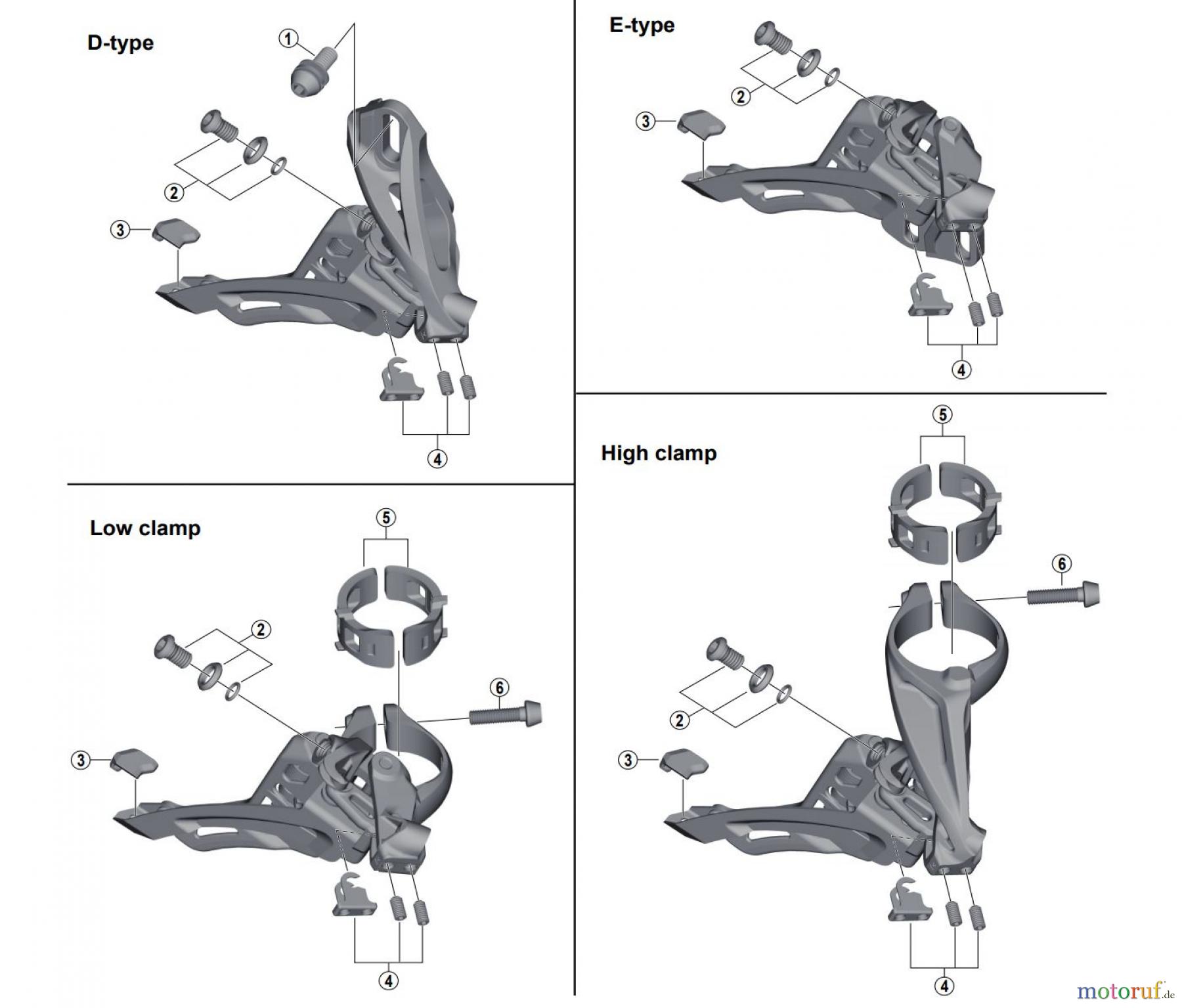 Shimano FD Front Derailleur - Umwerfer FD-M8000 DEORE XT SIDE SWING Front Derailleur