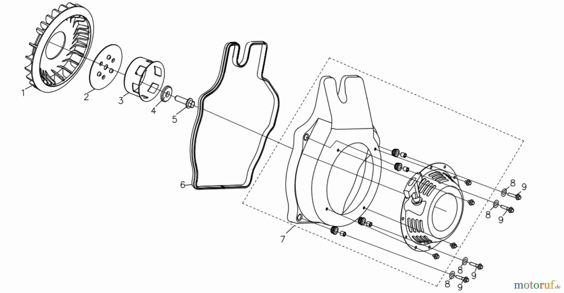  LONCIN Motoren LC178F (D), LC186F (D) Seilzugstarter