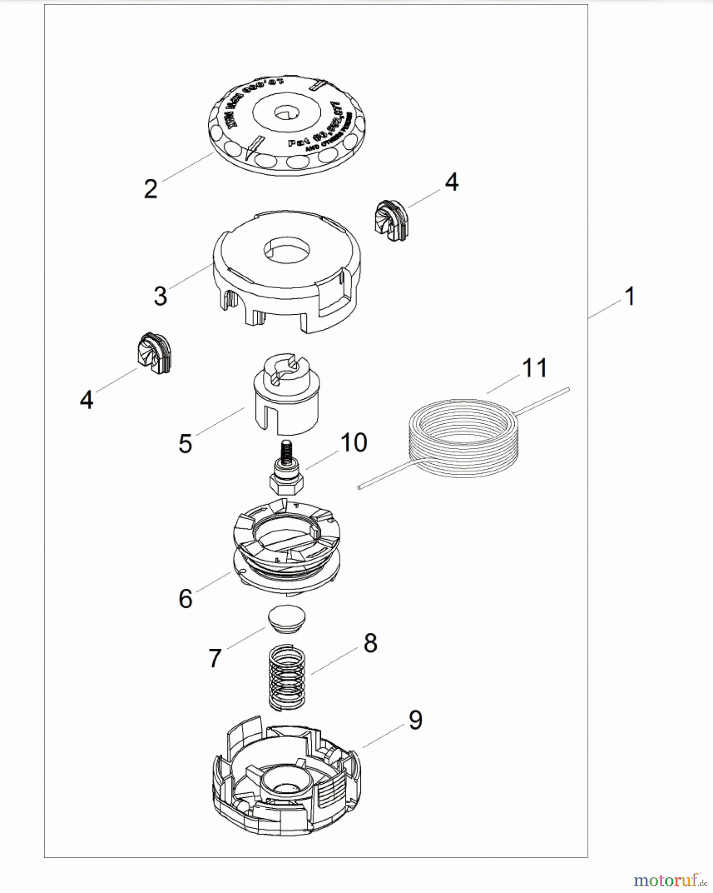 Echo Fadenköpfe SpeedFeed 375 SF375 mit festem Bolzen