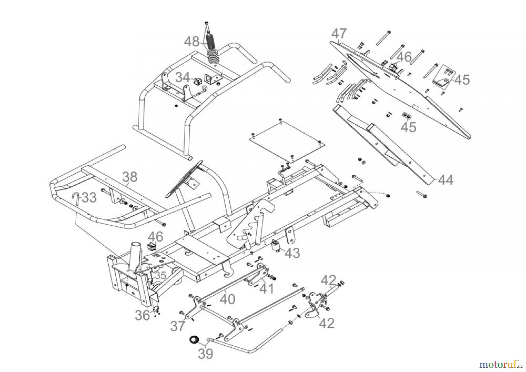 Güde Gartentechnik Rasenmäher Benzin-Rasenmäher Schnittbreite ab 50 cm Aufsitzrasenmäher GAR 601 - 95451 Ersatzteileversion FSL95451-01 Seite 3
