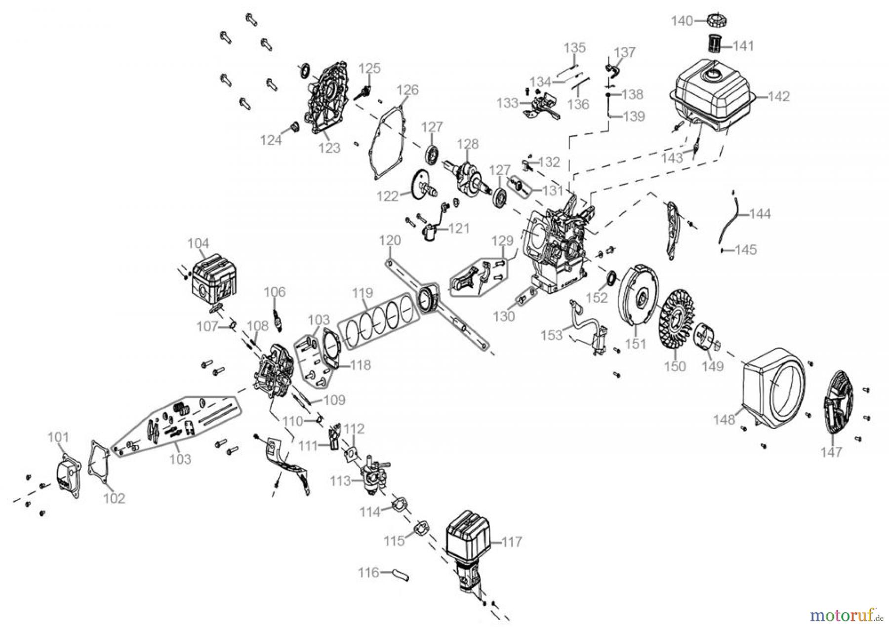 Güde Gartentechnik Vertikutierer Benzin-Vertikutierer Motor-Vertikutierer GV 4000 B - 95137 Ersatzteileversion FSL95137-01 Seite 2