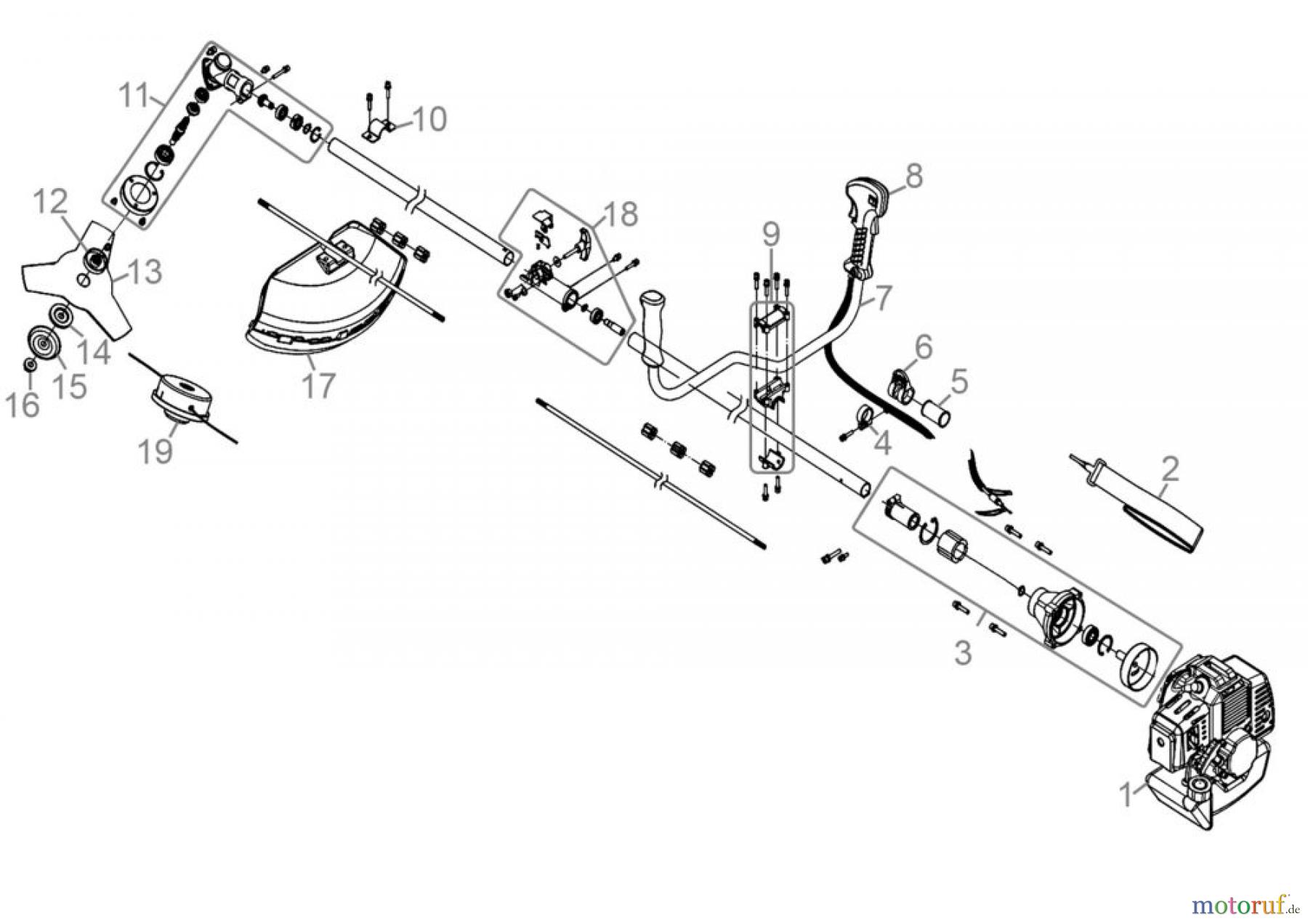 Güde Gartentechnik Freischneider Benzin-Freischneider Freischneider GFS 1503 B - 95195 FSL95195-02 Seite 1