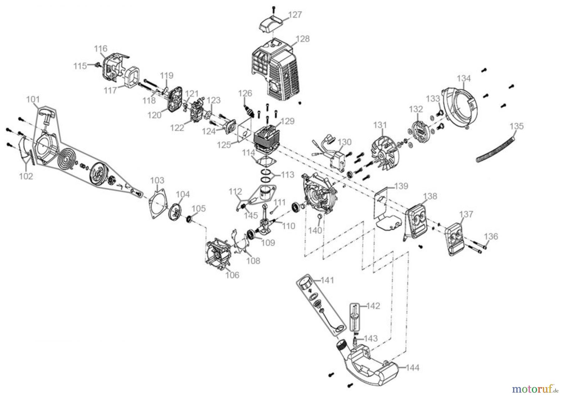 Güde Gartentechnik Gartenpflege-Sets Benzin-Sets Gartenpflege-Set GPS 1000 4in1 Art.-Nr.: 95193 Ersatzteileversion FSL95193-01 Seite 4