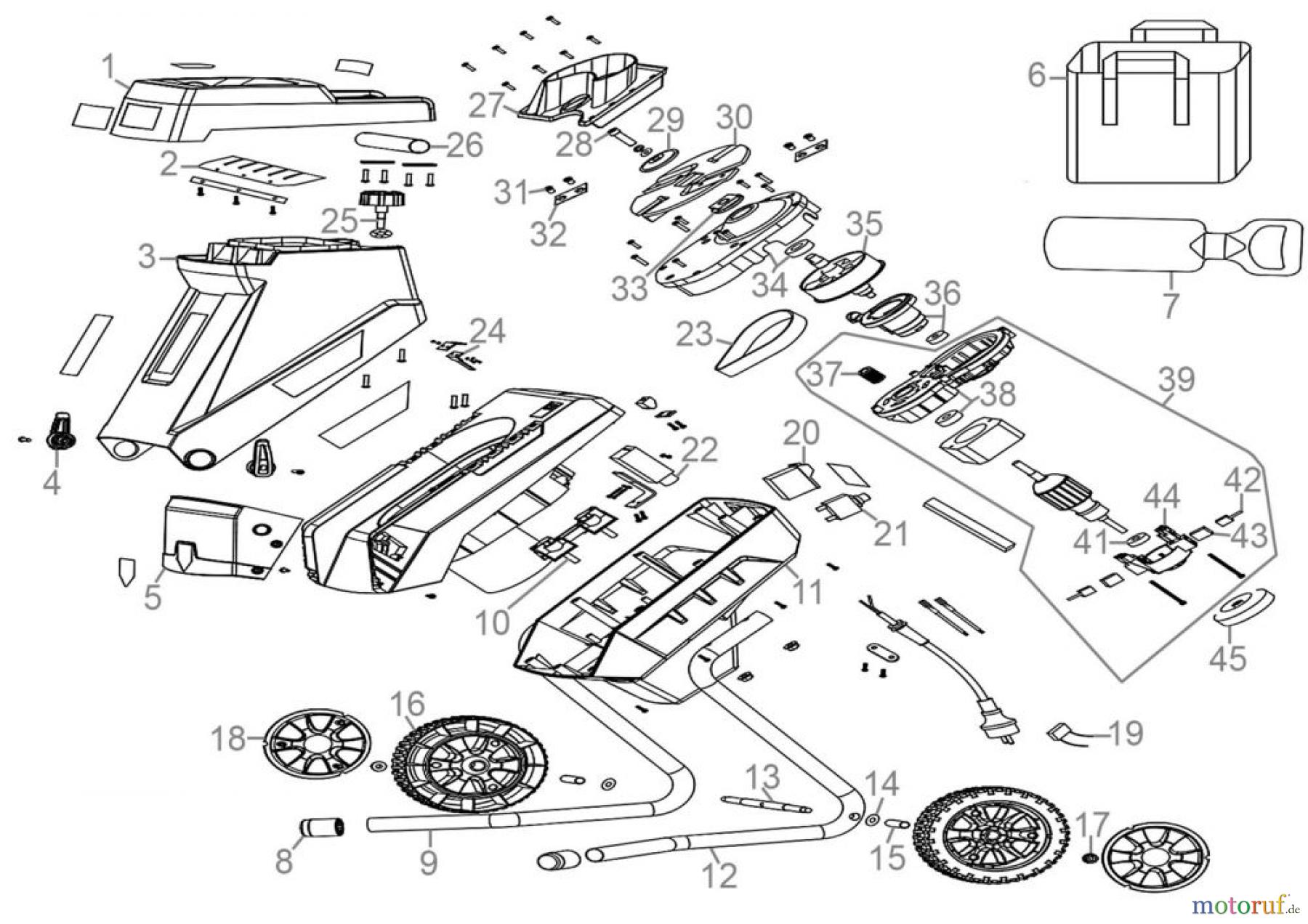 Güde Gartentechnik Häcksler Elektro-Häcksler GARTENHÄCKSLER GH 2501 - 94372 Ersatzteileversion FSL94372-02