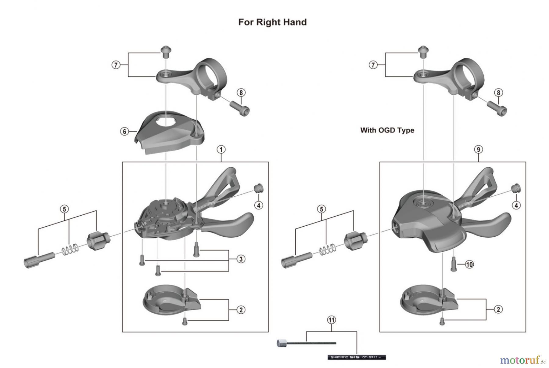 Shimano SL Shift Lever - Schalthebel SL-M4100 DEORE Shifting Lever