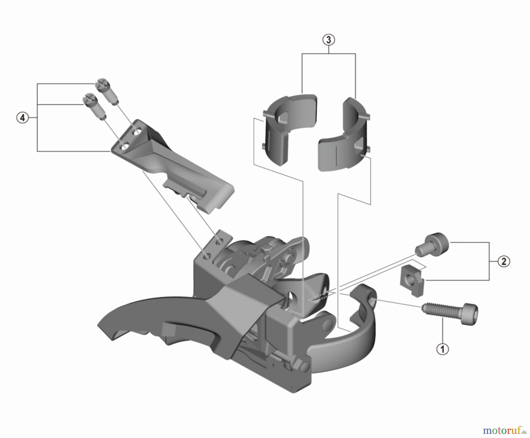 Shimano FD Front Derailleur - Umwerfer FD-M315-TS (2x8/7-speed) ALTUS Front Derailleur