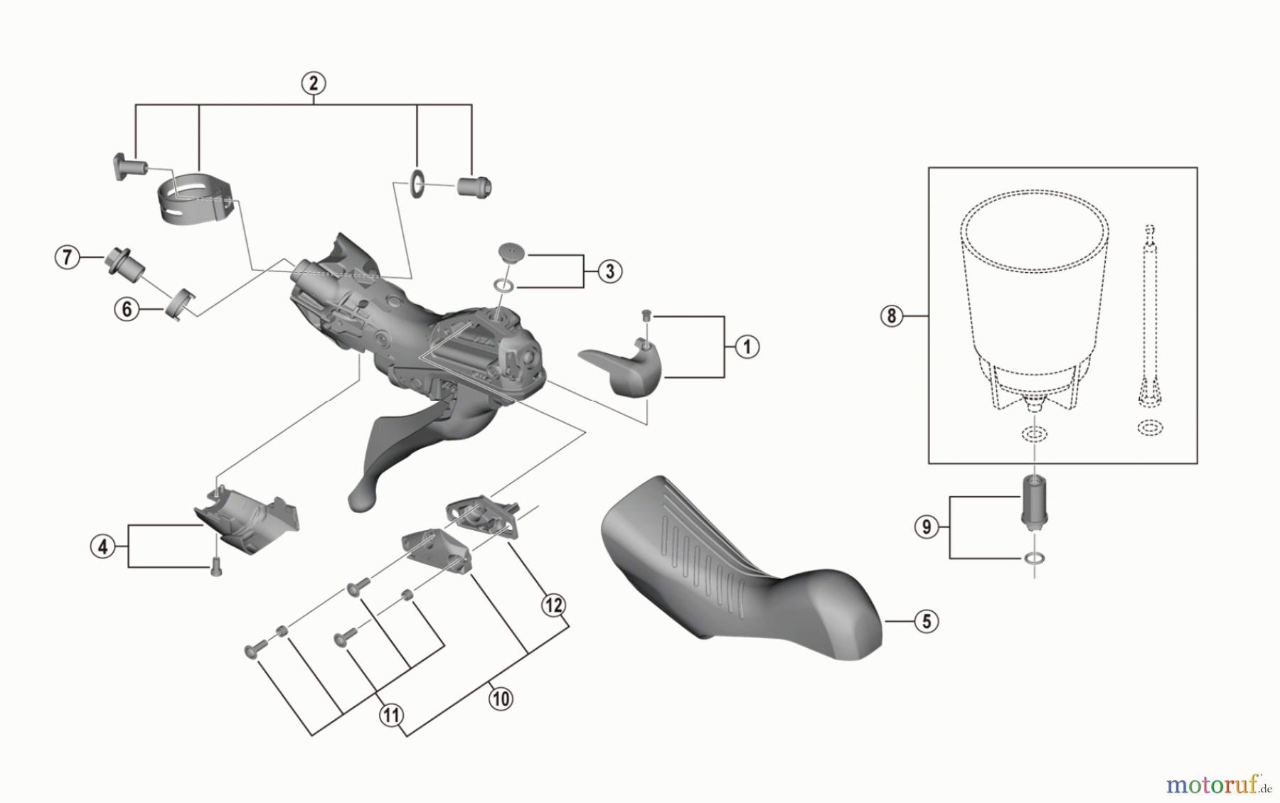 Shimano BL Brake Lever - Bremshebel BL-RX810-L GRX Brake Lever For Disc Brake