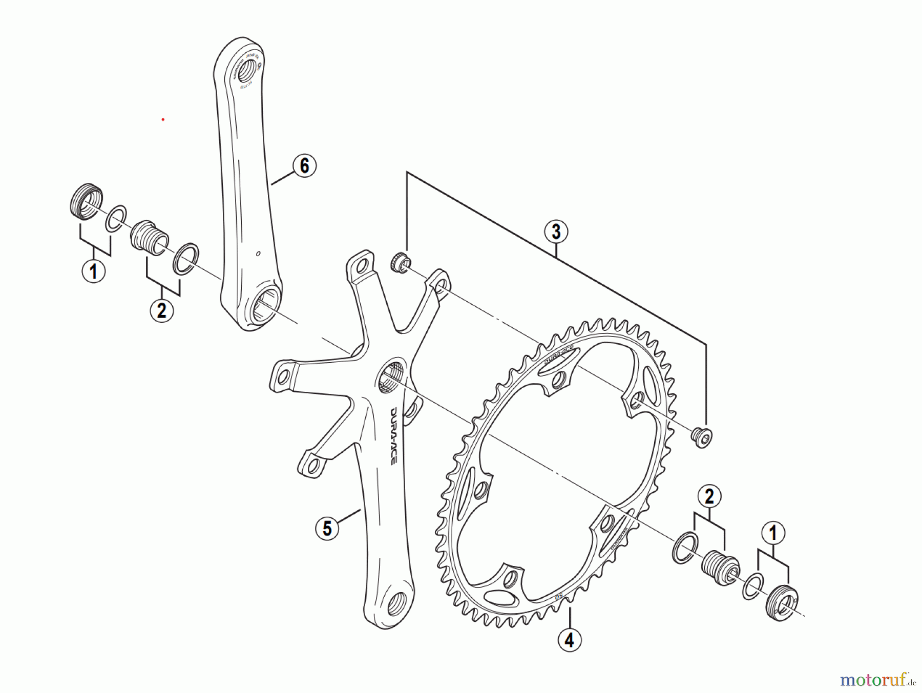 Shimano FC Front Chainwheel - Kurbelsatz, Vorderes Kettenblatt FC-7710 DURA-ACE TRACK Front Chainwheel