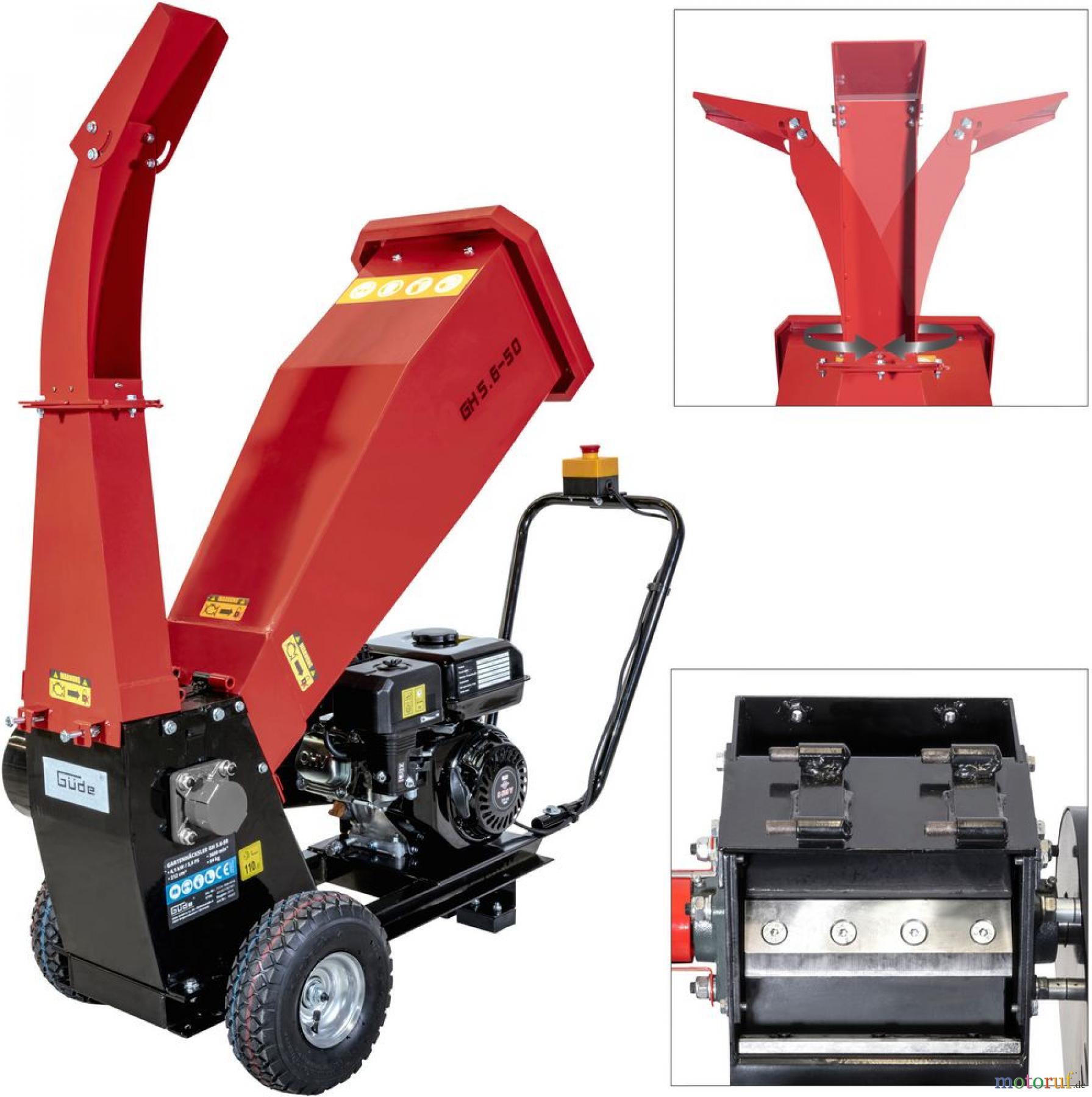 Güde Gartentechnik Häcksler Benzin-Häcksler Gartenhäcksler GH 5.6-50 Art.-Nr.: 94407