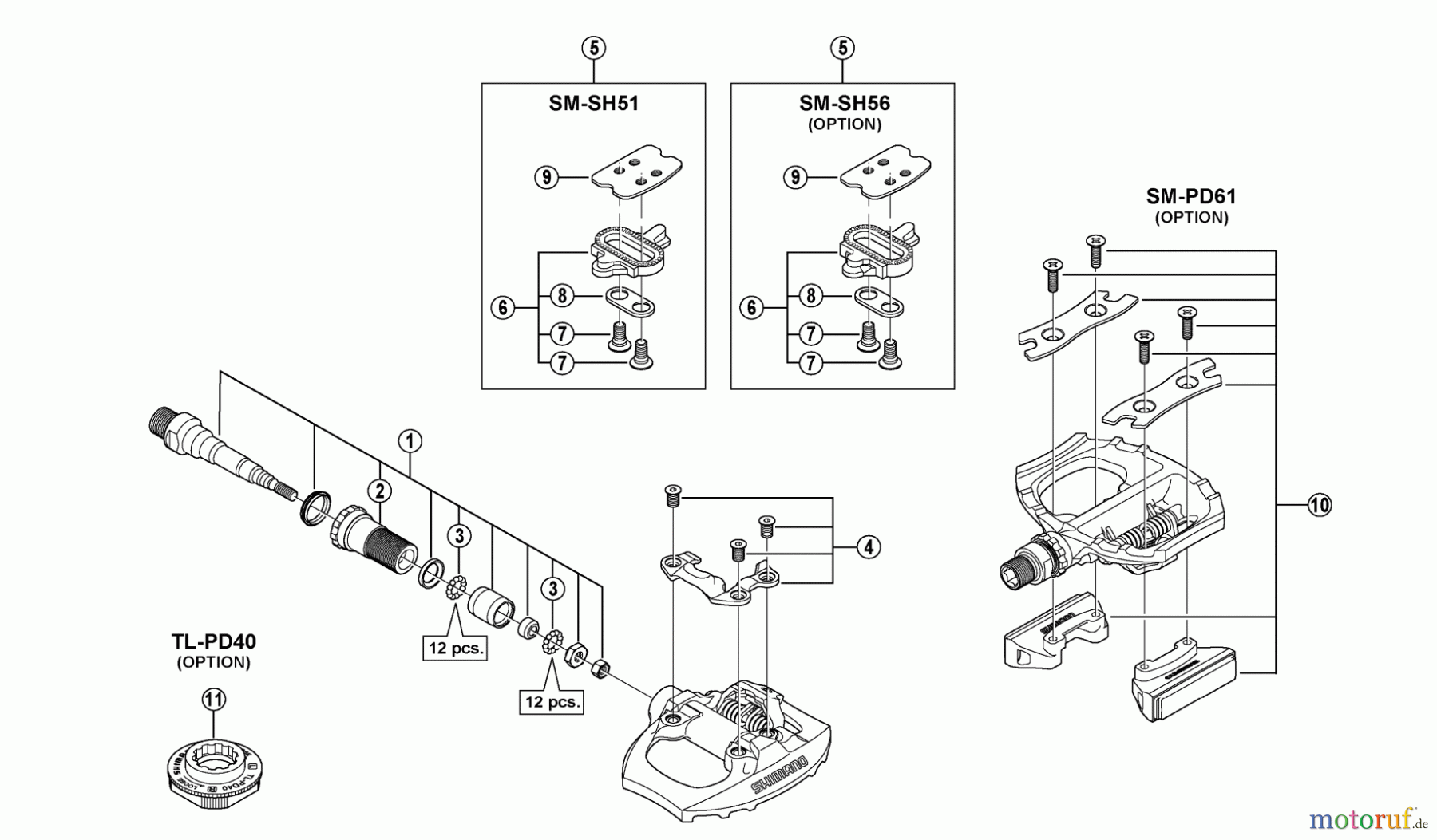 Shimano PD Pedal - Pedale PD-A530 SPD Pedals