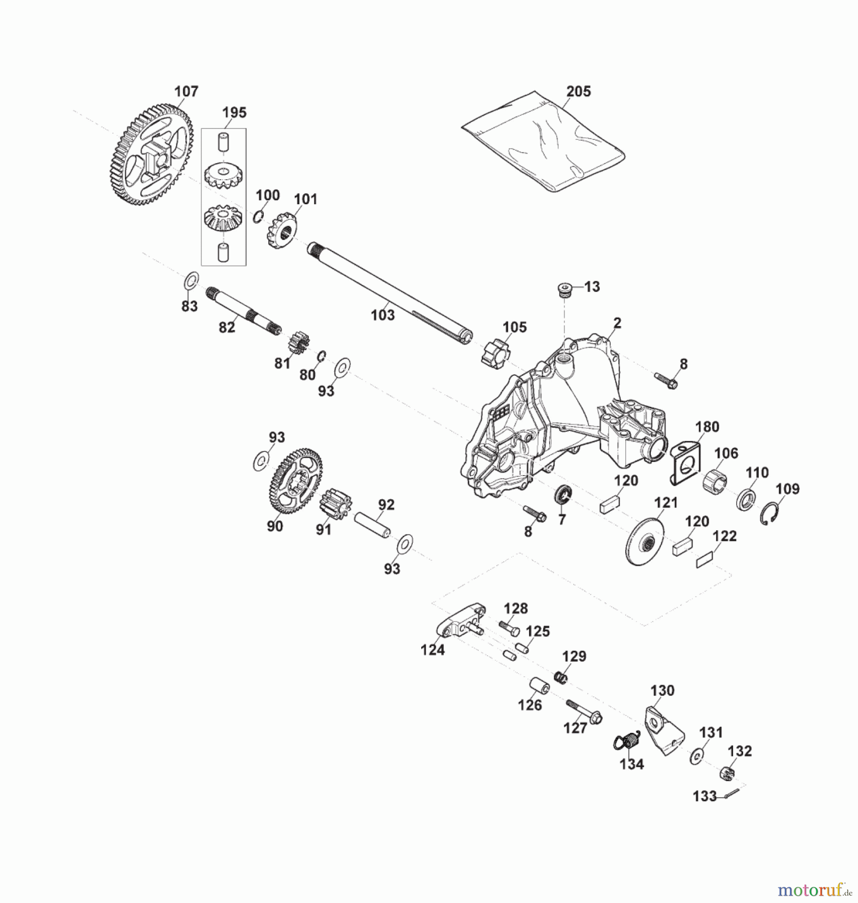  Stiga Aufsitzmäher Baujahr 2019 ESTATE 4102 H (2019) 2T1730481/17 Getriebe Hydro-Gear T2-ADBF-2X3C-17X1 Teil 2