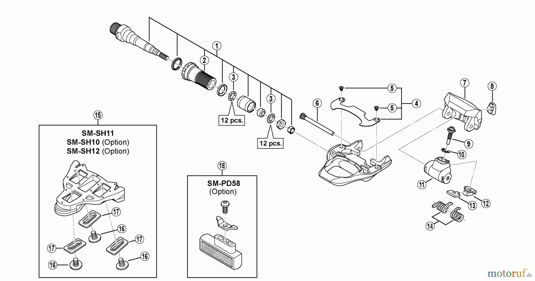  Shimano PD Pedal - Pedale PD-6700 ULTEGRA SPD-SL Pedals