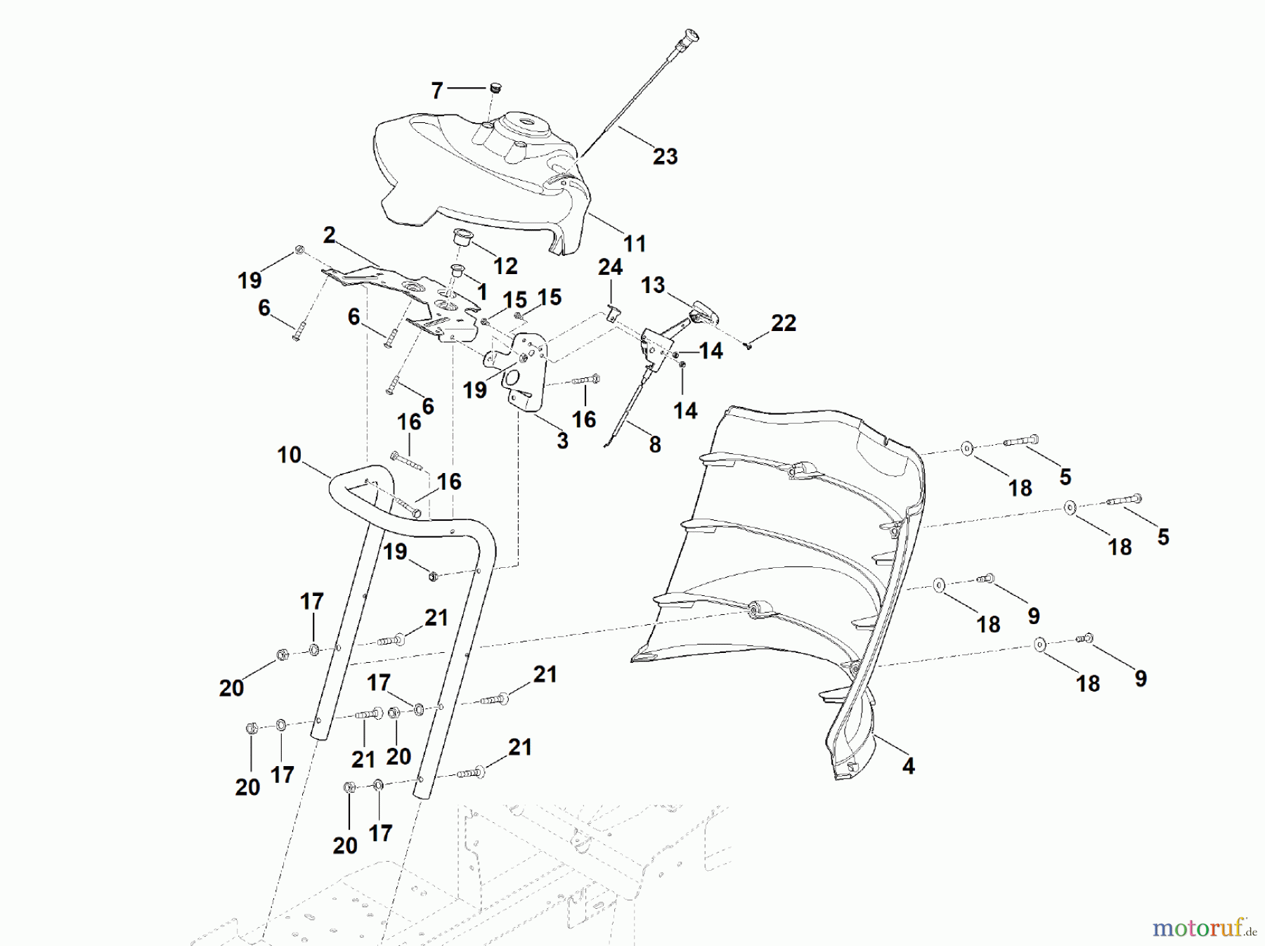 Viking Rasentraktoren Rasentraktoren MT 5097.1 Z Armaturenbrett