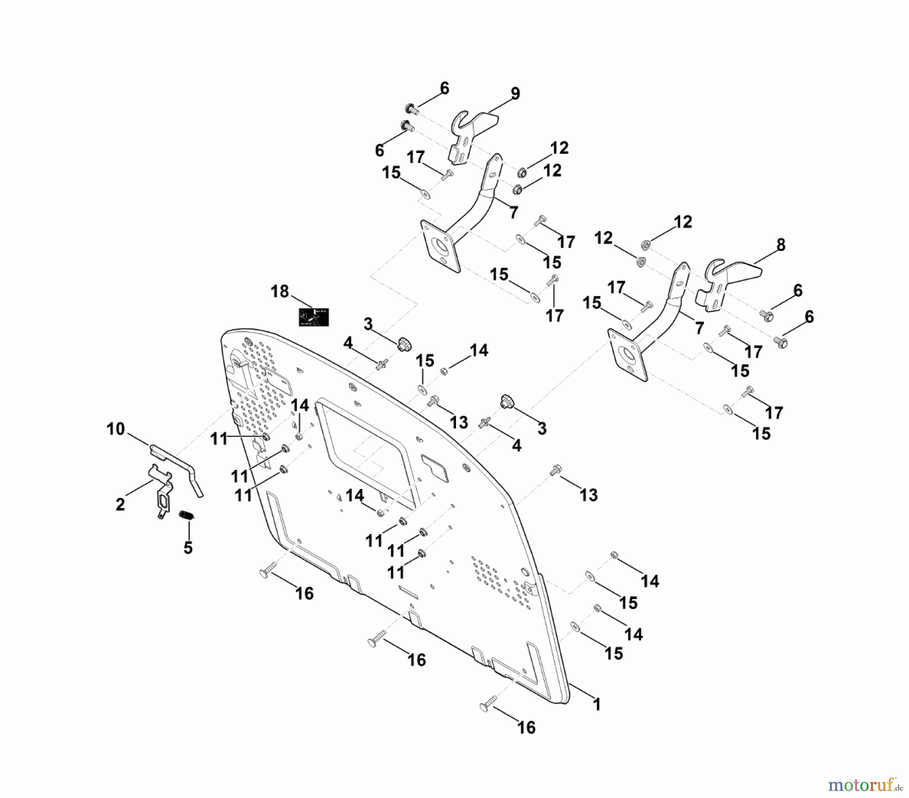 Viking Rasentraktoren Rasentraktoren MT 5097.1 Z Rückwand