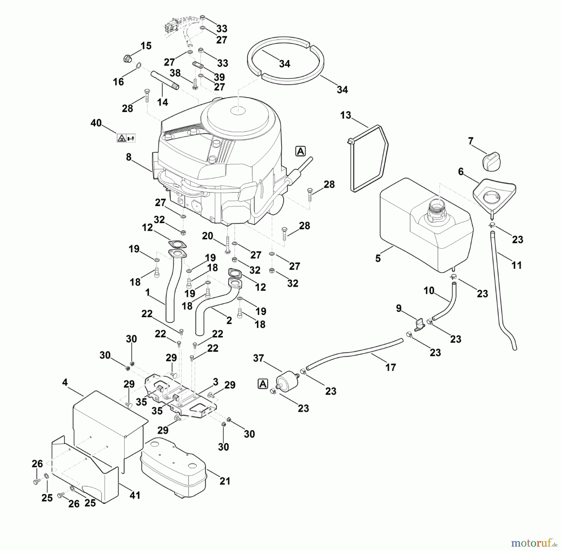 Viking Rasentraktoren Rasentraktoren MT 5097.1 Z Motor, Tank