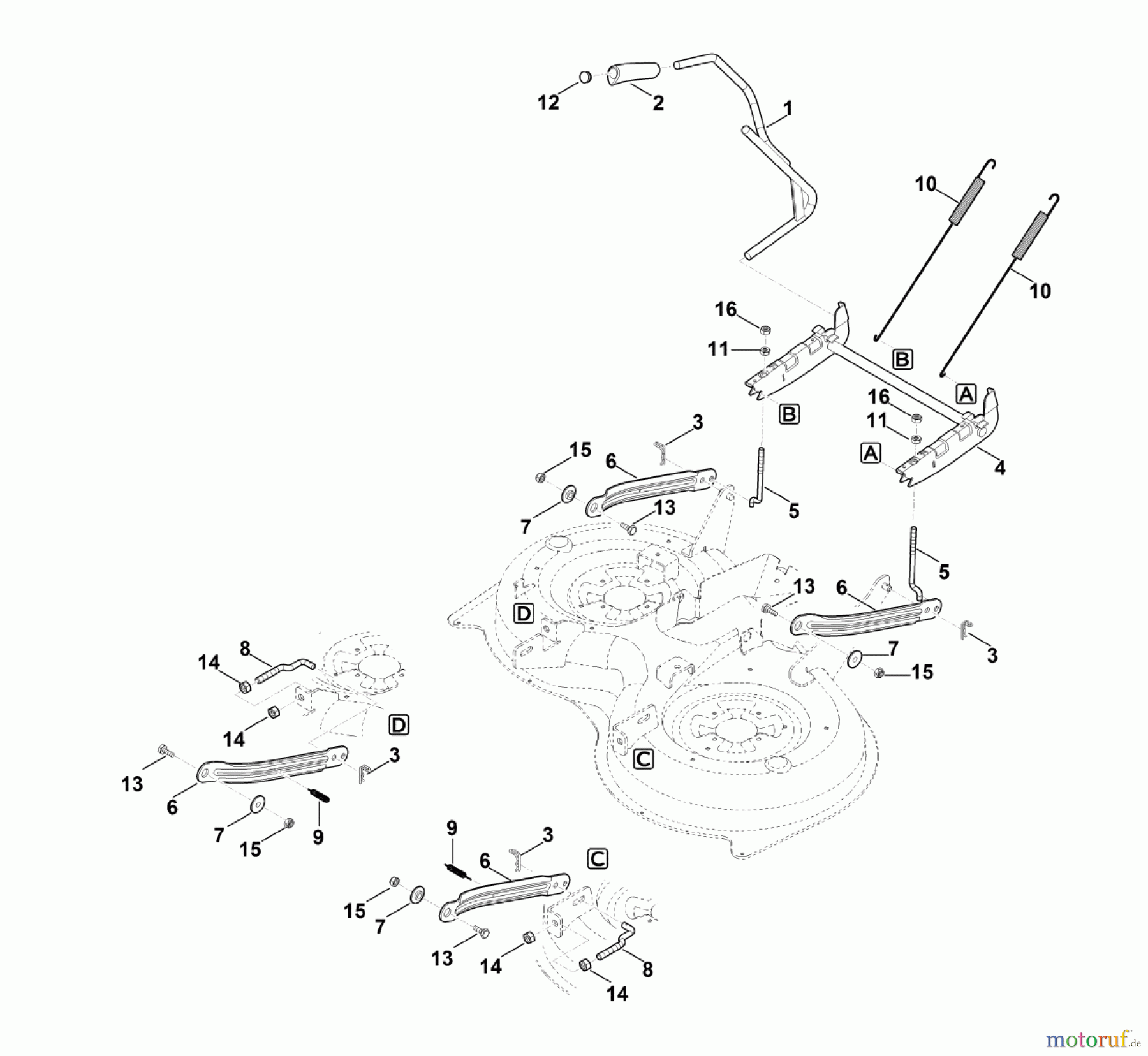Viking Rasentraktoren Rasentraktoren MT 5097.1 Z Mähwerkaushebung