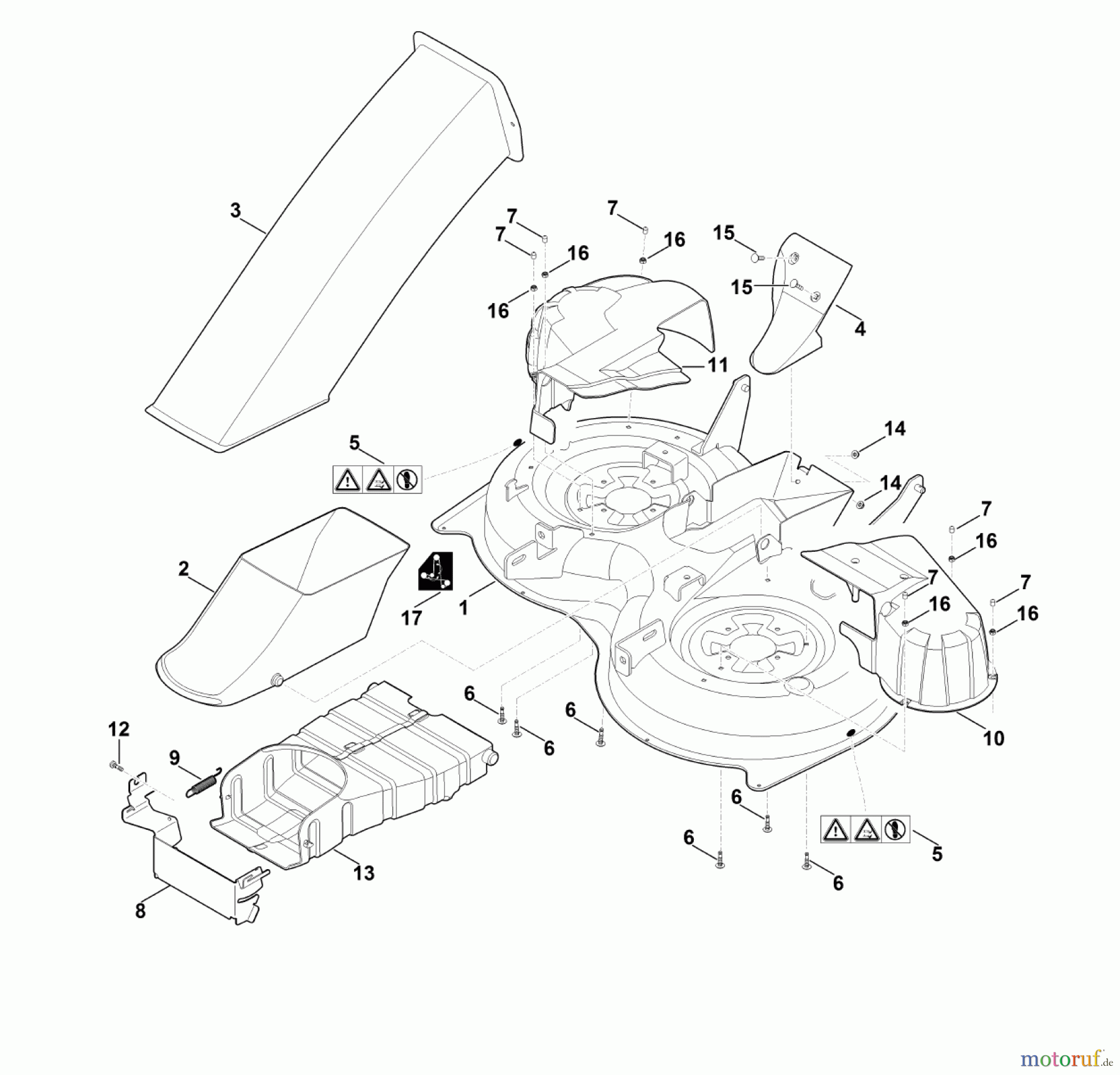 Viking Rasentraktoren Rasentraktoren MT 5097.1 Z Mähwerksgehäuse