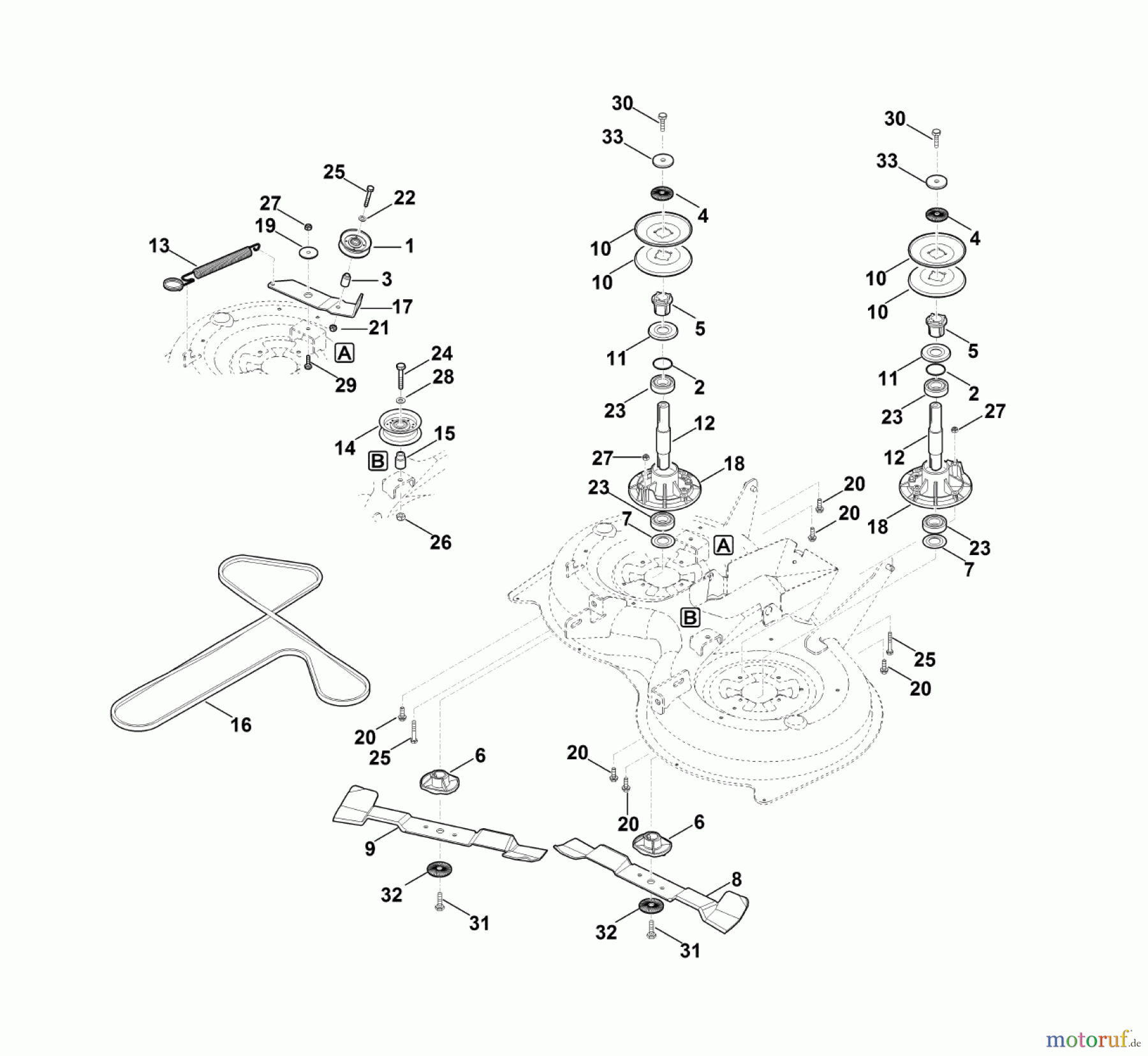 Viking Rasentraktoren Rasentraktoren MT 5097.1 Z Messerantrieb