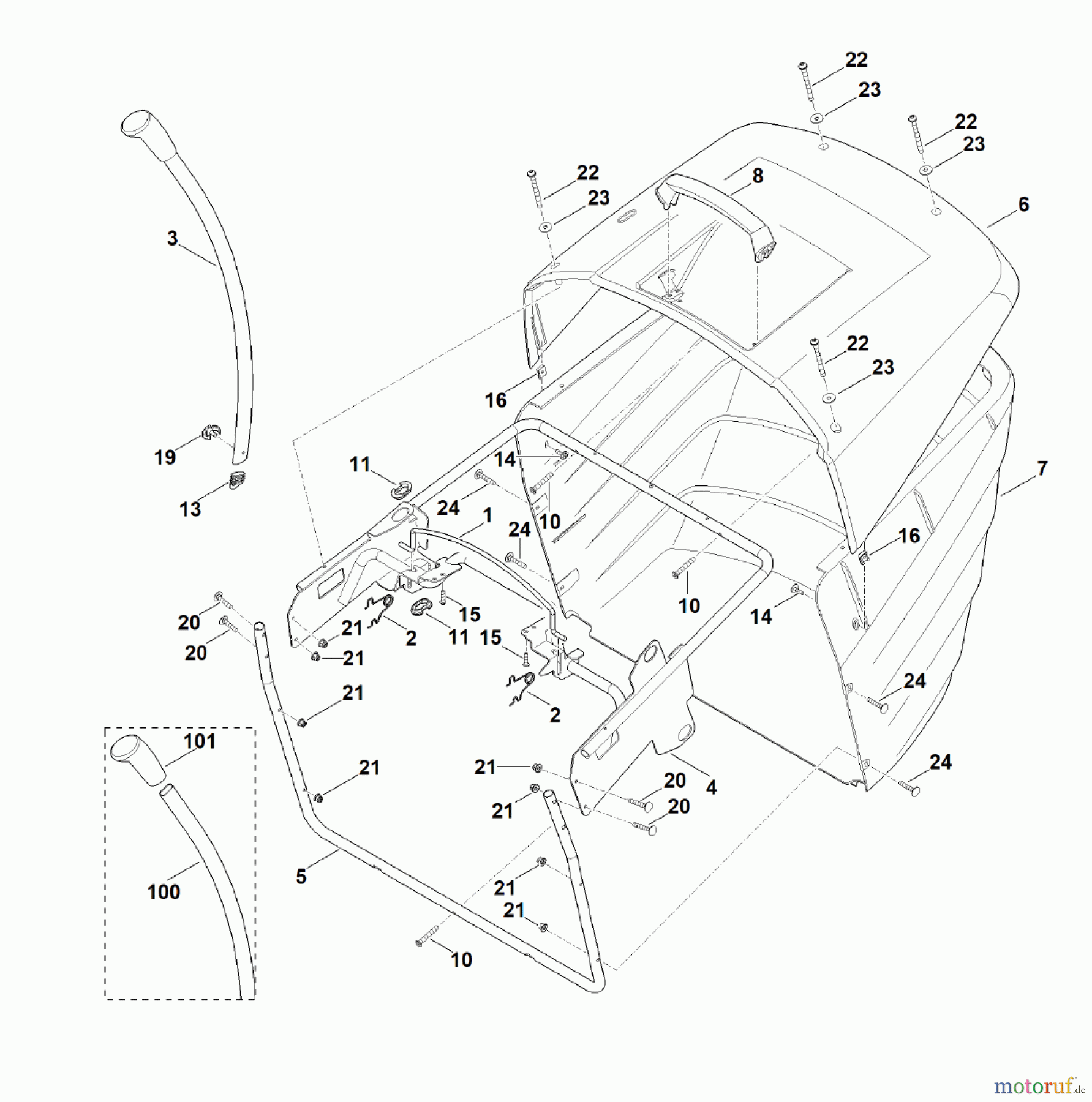 Viking Rasentraktoren Rasentraktoren MT 5097.1 Z Grasfangkorb