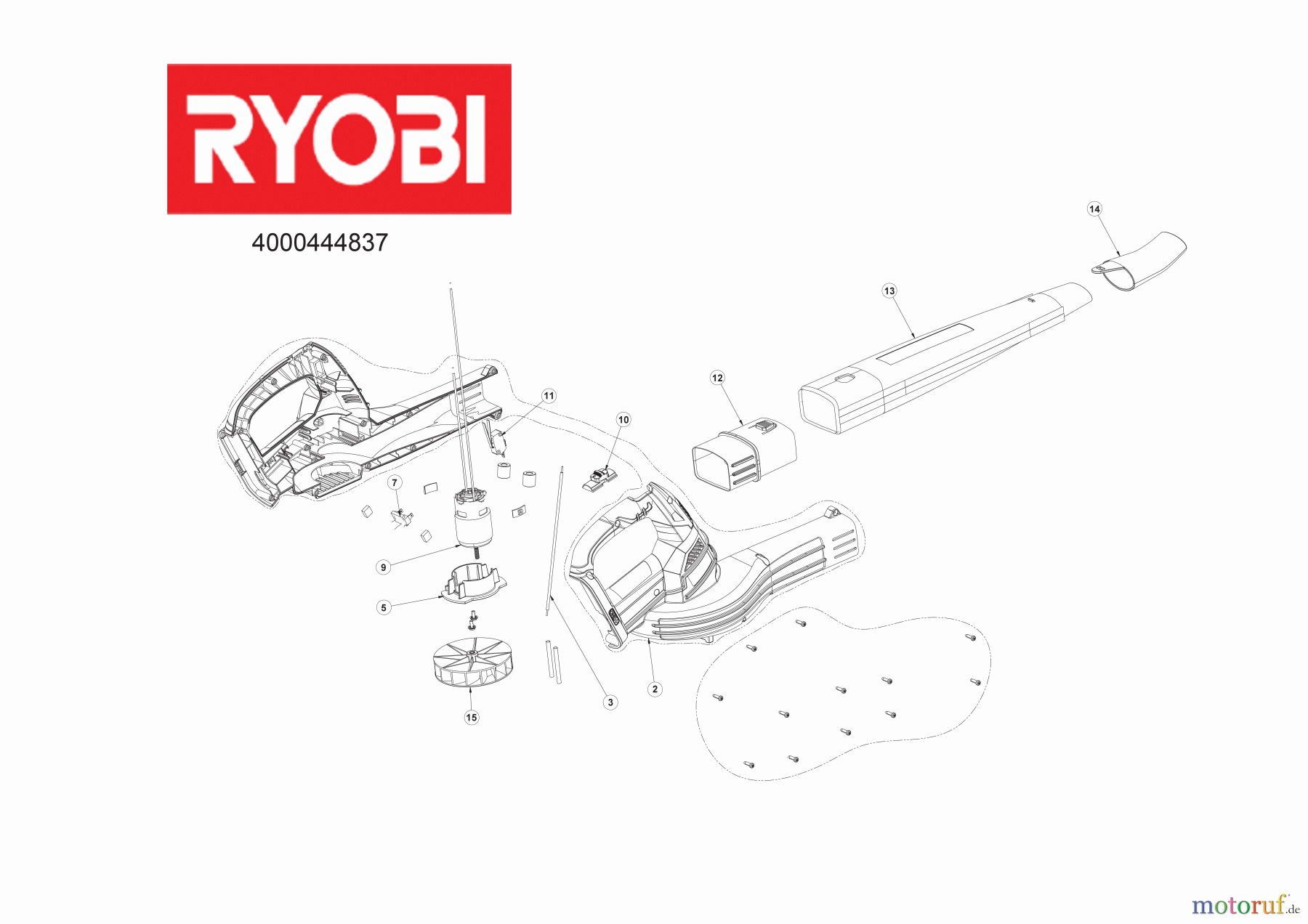  Ryobi Laubsauger und Laubbläser Blasgeräte RBL1820S40F 