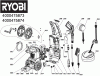 Ryobi RY140PWA 1.800 W Elektro-Hochdruckreiniger, max. Druck 140 bar Ersatzteile Seite 1