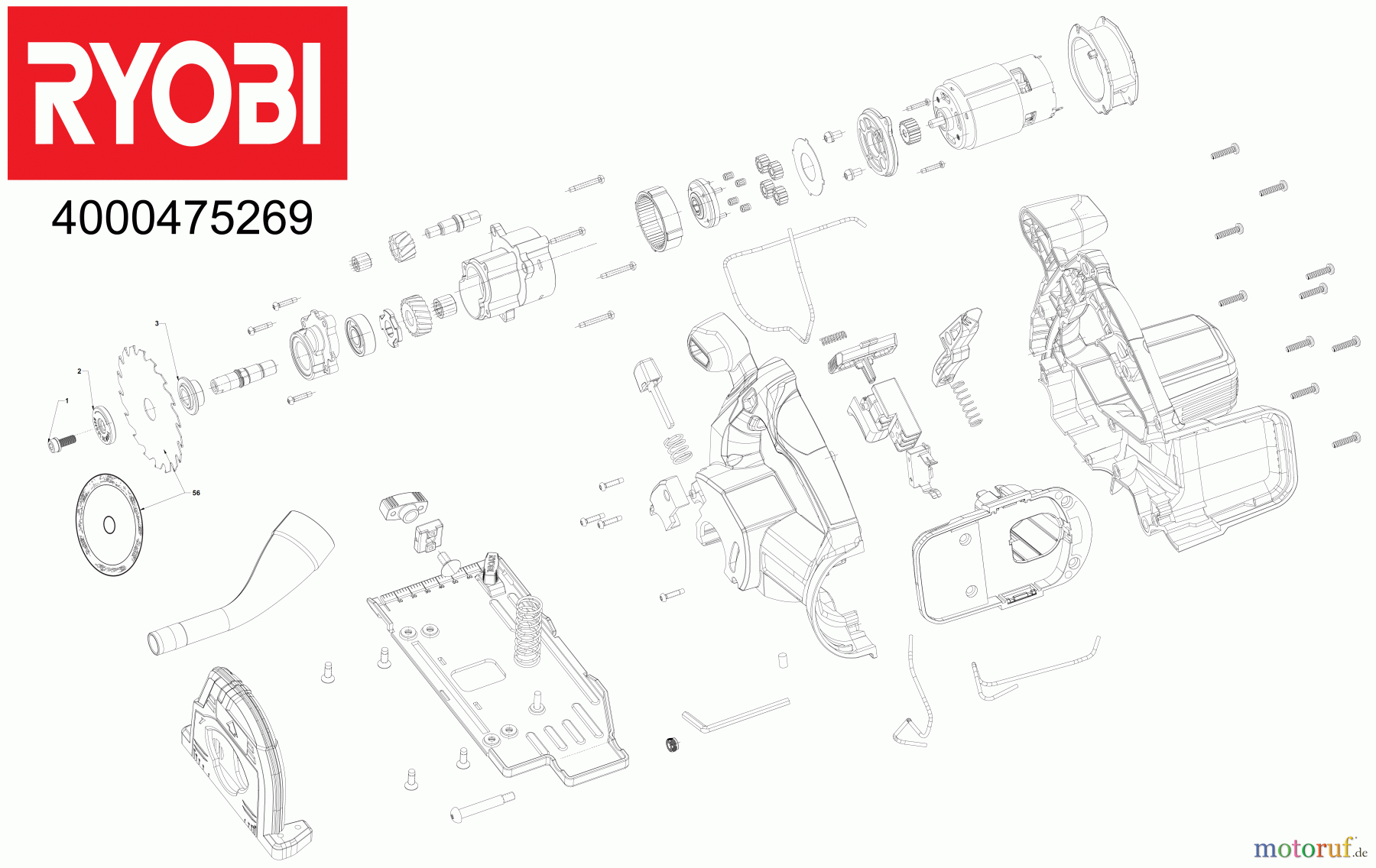  Ryobi Sägen Kreissägen R18MMS Seite 1