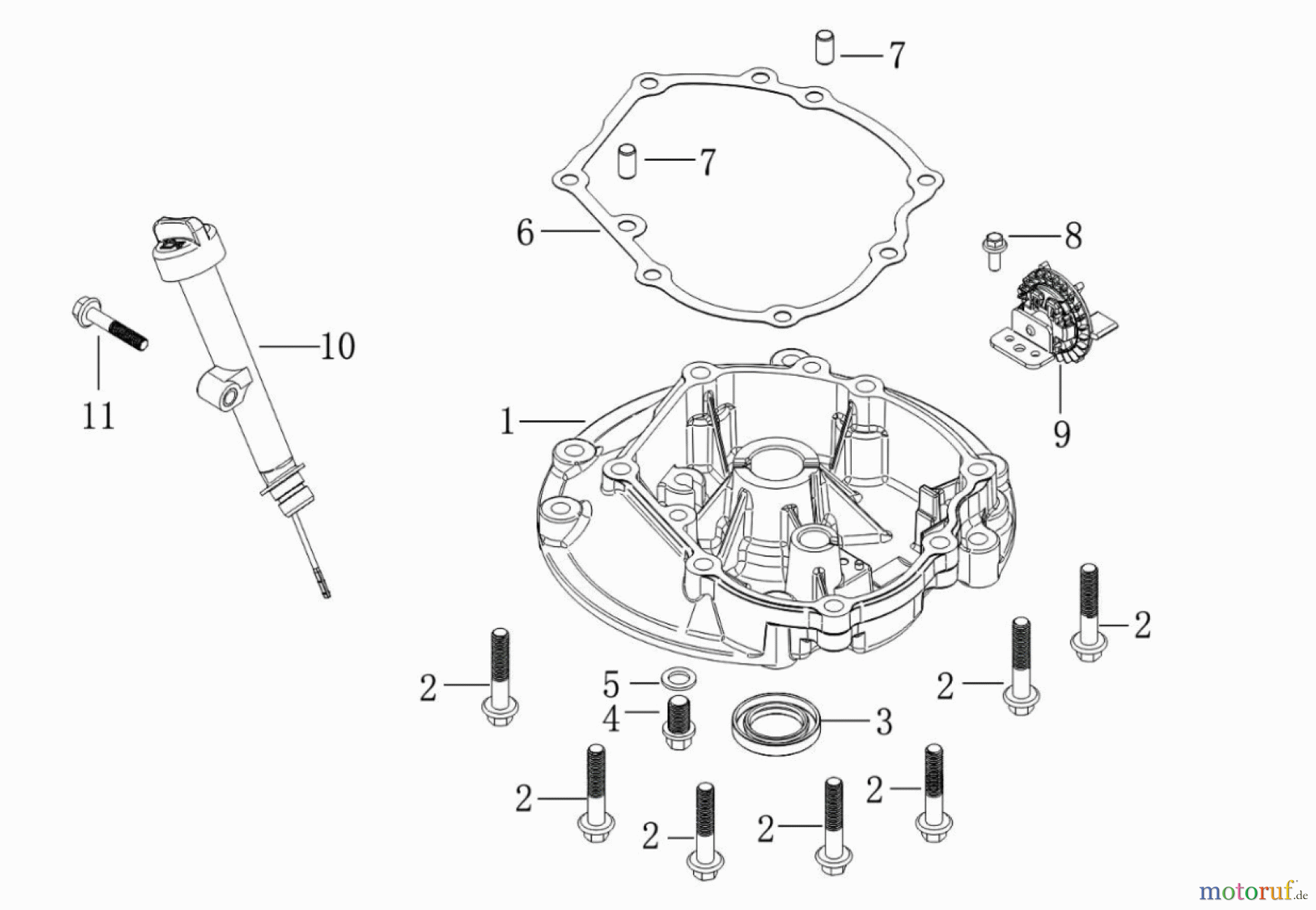 LONCIN Motoren LC1P75F Ölwanne