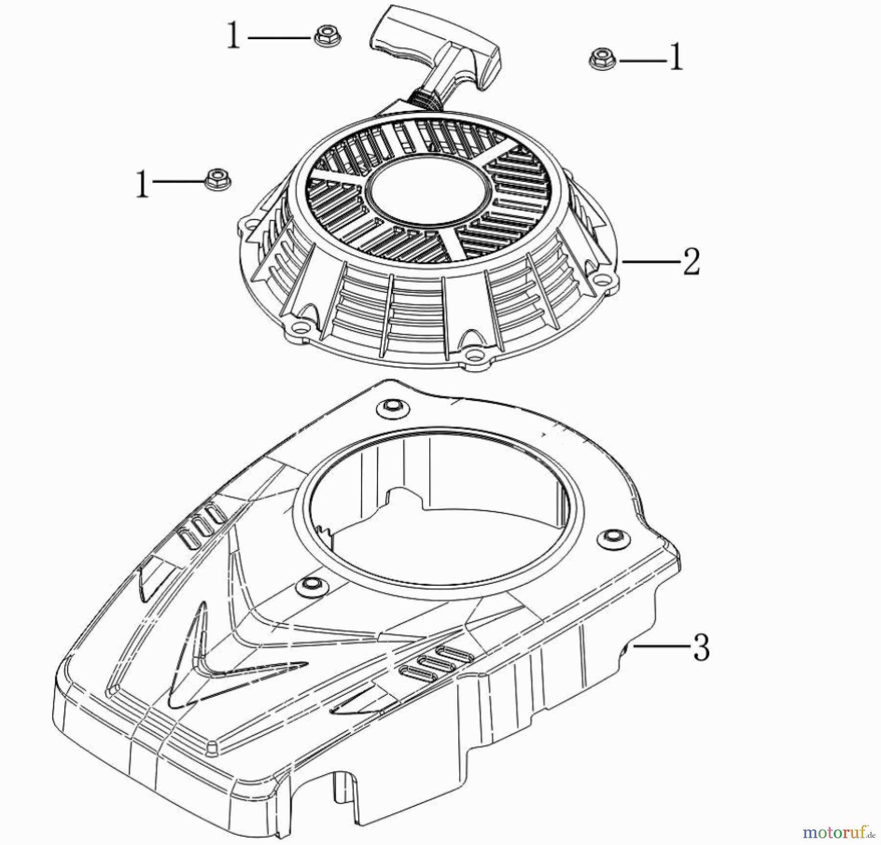 LONCIN Motoren LC1P75F Starter