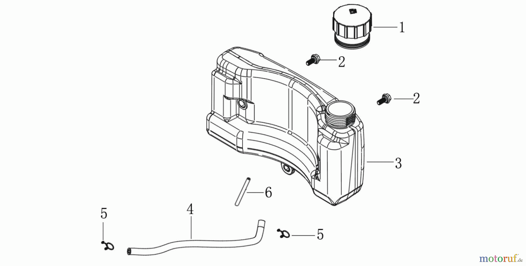 LONCIN Motoren LC1P75F Tank