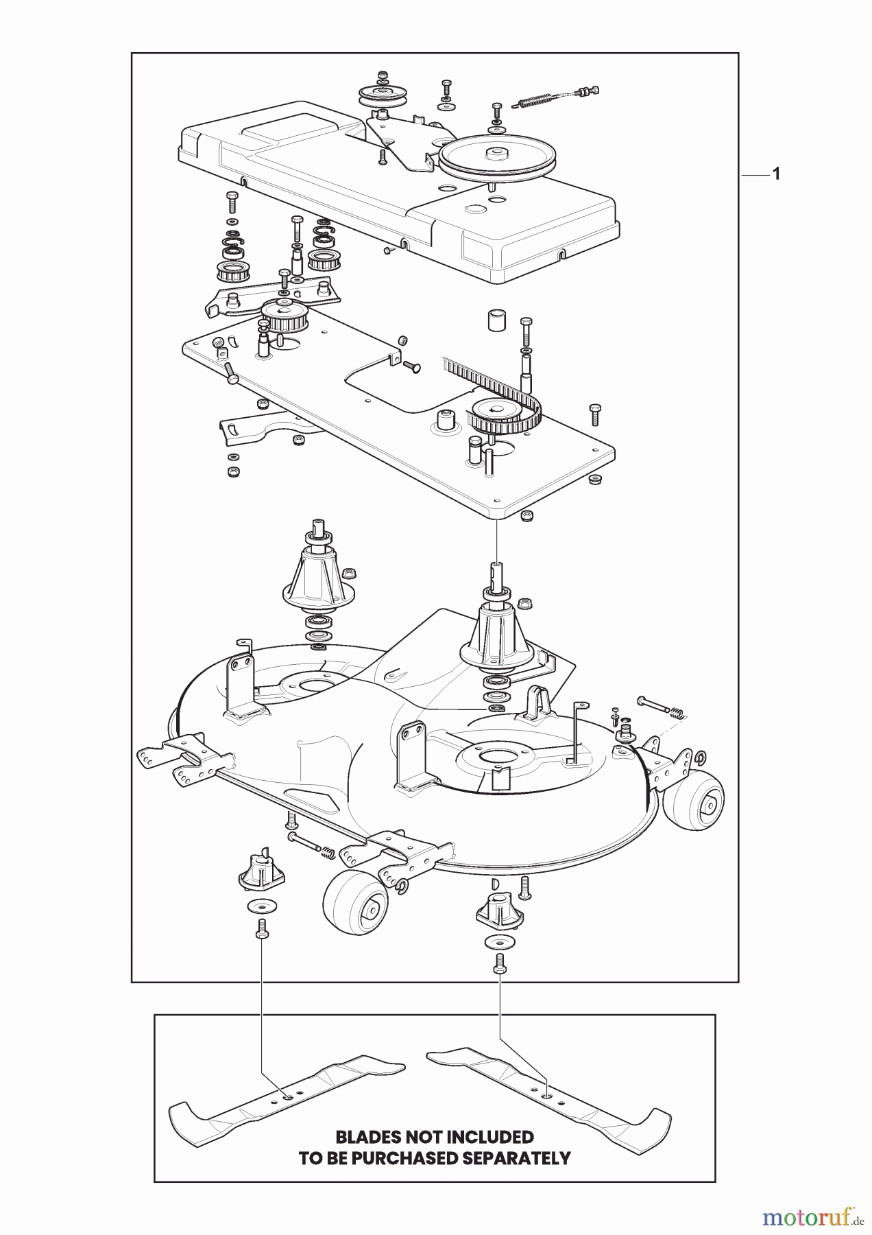  Stiga Aufsitzmäher Baujahr 2024 ESTATE 7122 W (2024) [2T1310481/ST3P] Ens. Plateau De Coupe & Plaque de transmission des lames - TC122 