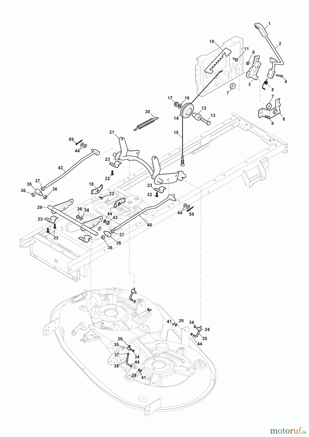 Stiga Aufsitzmäher Baujahr 2024 TORNADO 598e (2024) 2T0665481/ST2 Schneidwerkzeug Aufhebesatz TORNADO 598e (2024)
