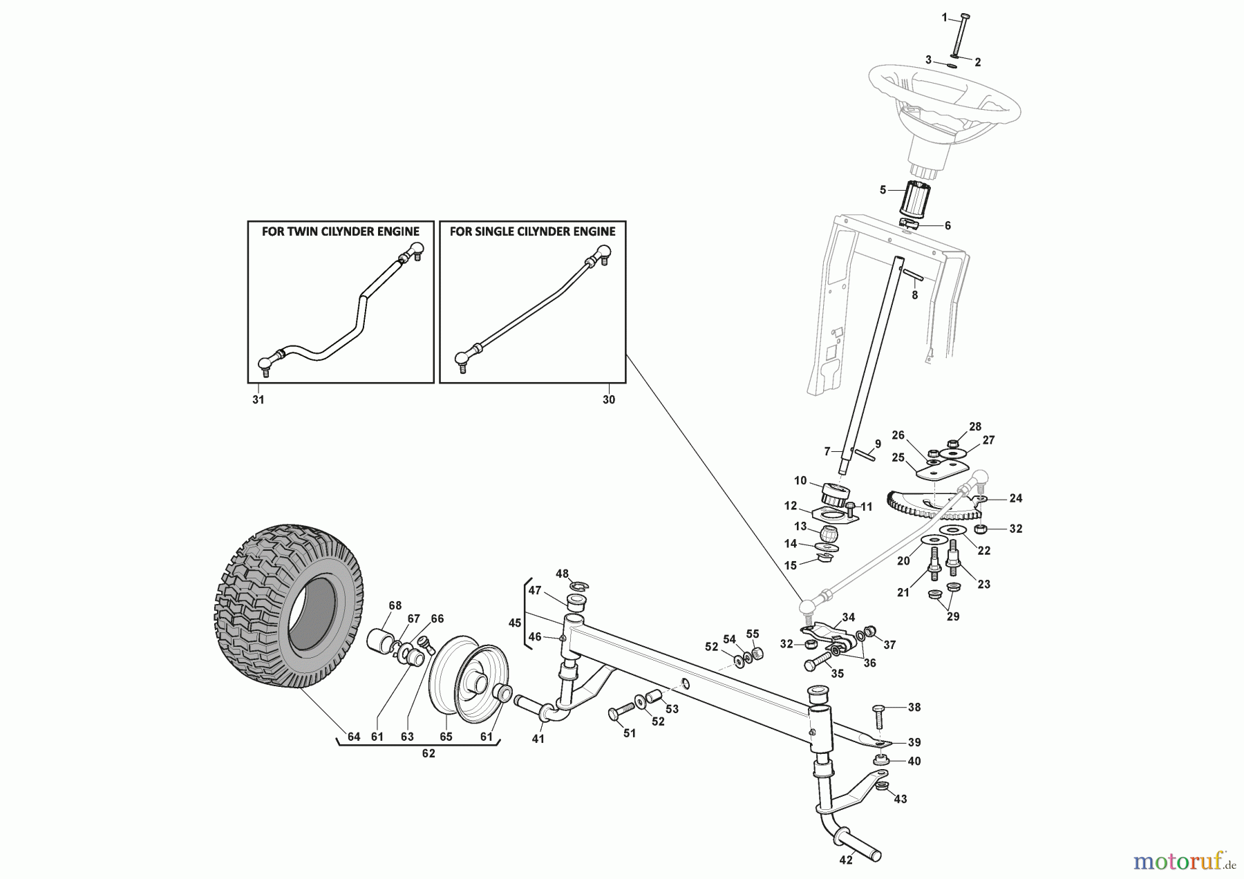  Stiga Aufsitzmäher Baujahr 2024 ESTATE 384 M (2024) 2T2000481/ST3 Lenkgetriebe