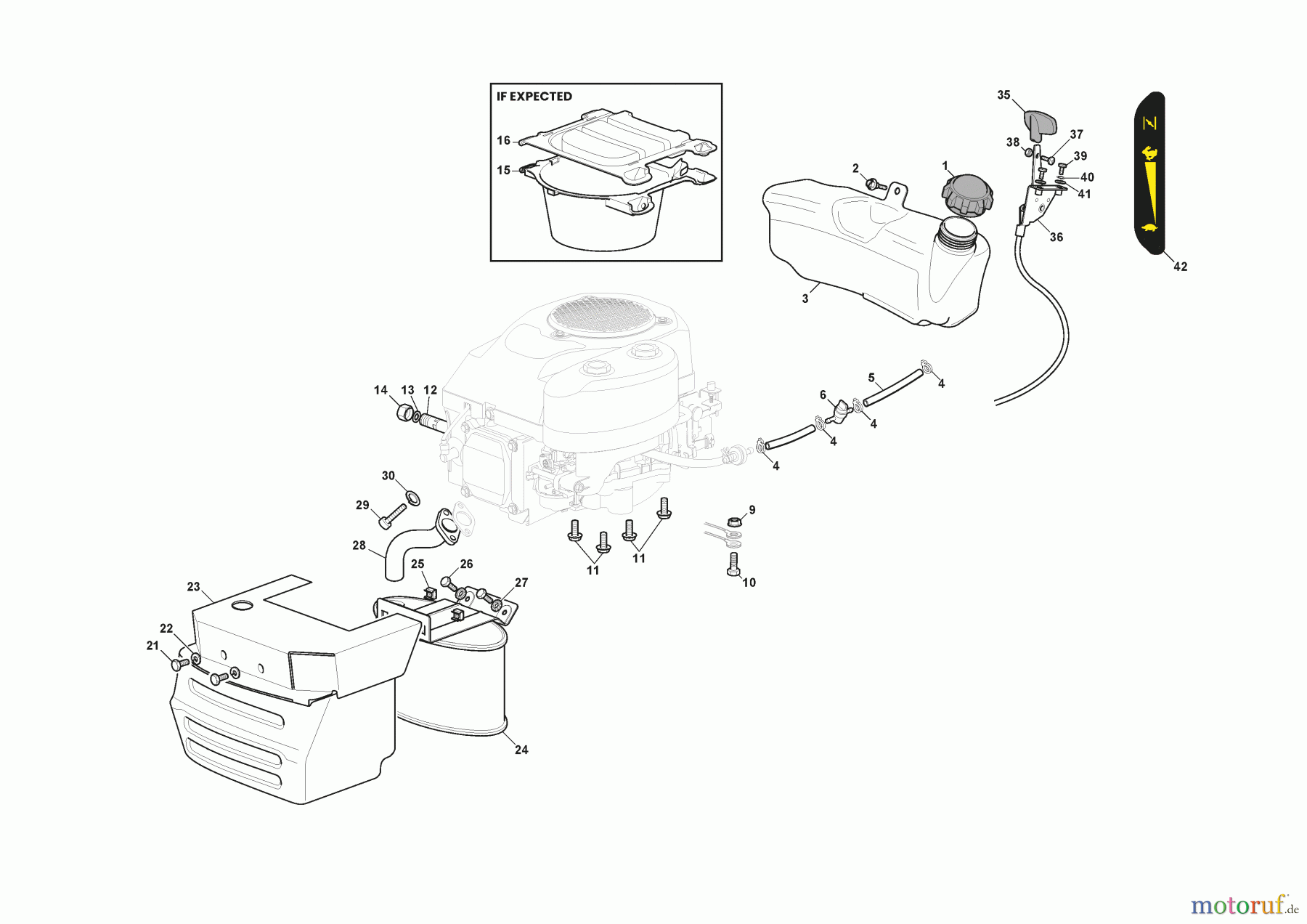 Stiga Aufsitzmäher Baujahr 2024 TORNADO 398 (2024) 2T0610481/ST1 Motor - ST.