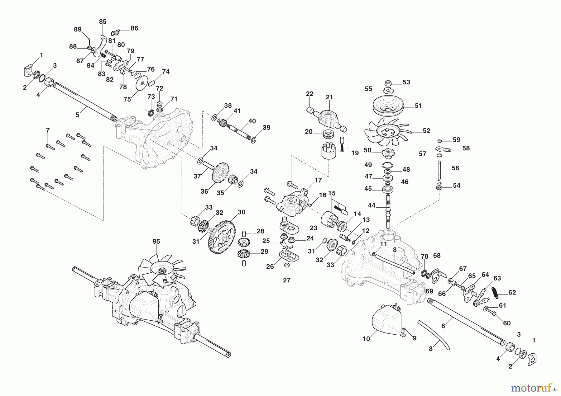 Stiga Aufsitzmäher Baujahr 2024 TORNADO 398 (2024) 2T0610481/ST1 Antriebsgrouppe, LXHT20