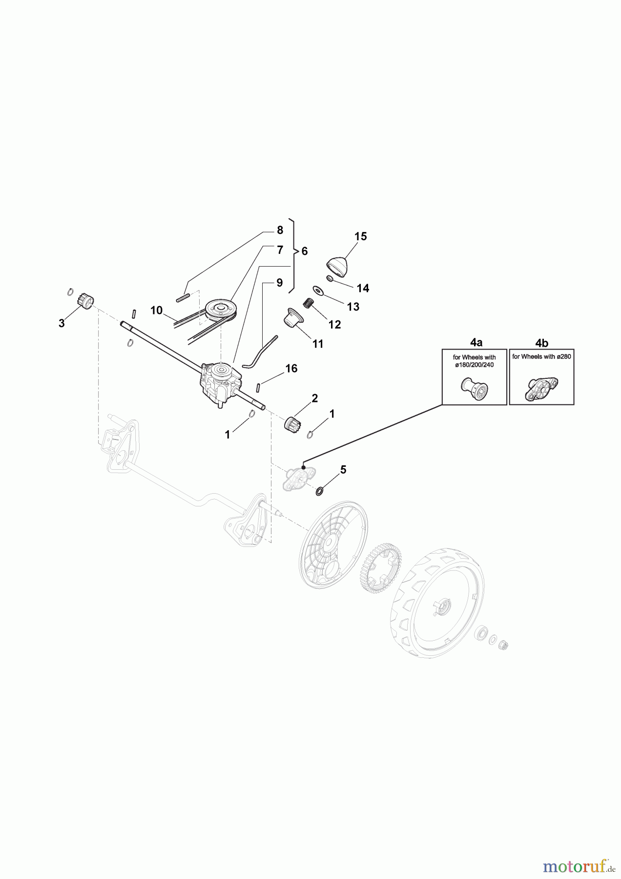 Global Garden Products GGP Rasenmäher Baujahr 2015 CSC 534 WSQ (2015) 295546933/MTR Antrieb