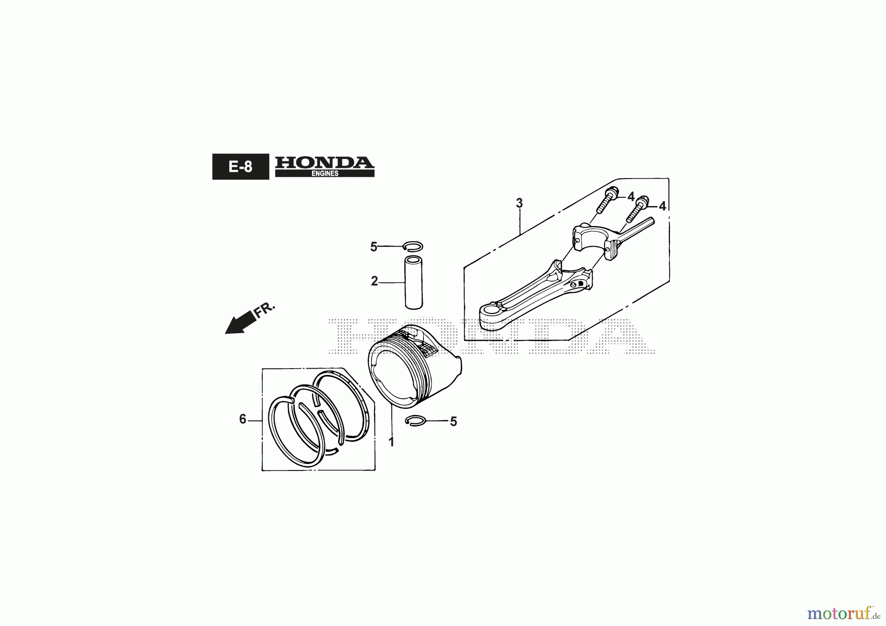 Global Garden Products GGP Rasenmäher Baujahr 2015 CSC 534 WSQ (2015) 295546933/MTR Piston/Connecting Rod