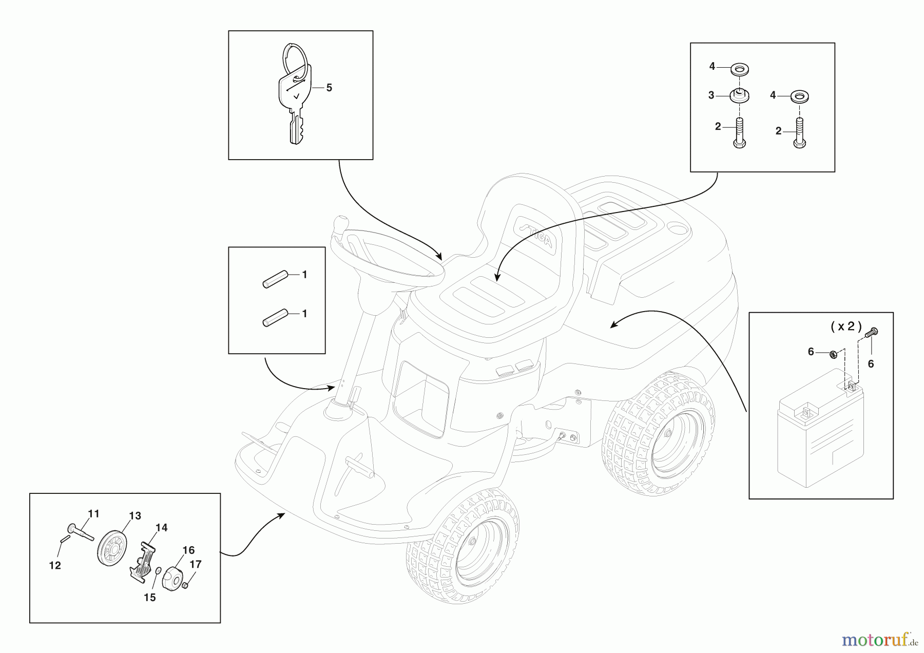 Stiga Frontmäher Baujahr 2024 Park 300 M (2024) 2F5820241/ST1P Montageteilen