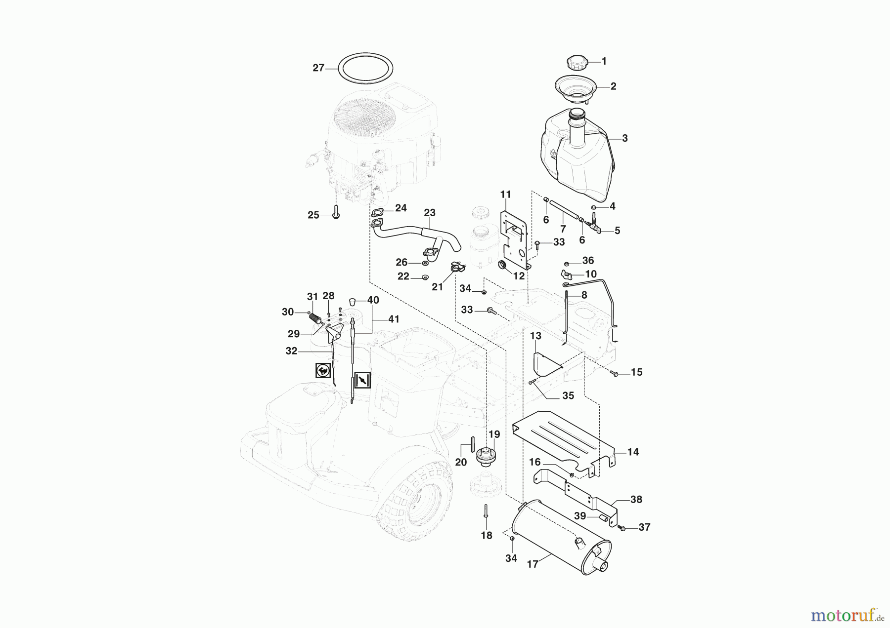 Stiga Frontmäher Baujahr 2024 Park 500 WX (2024) 2F6130645/ST2P Motor - STIGA ST 550 Twin