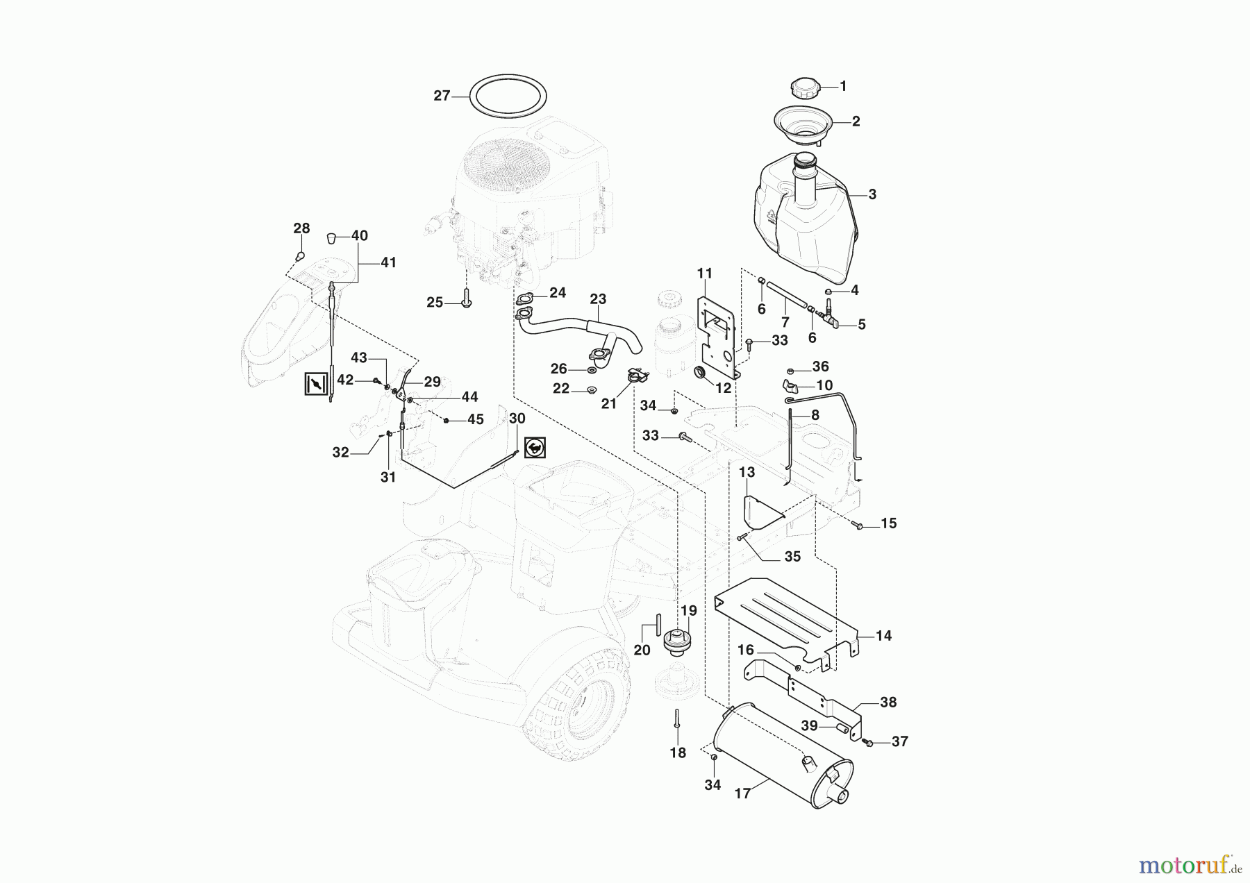  Stiga Frontmäher Baujahr 2024 Park 700 W (2024) 2F6220745/ST2P Motor - STIGA ST 600 Twin 