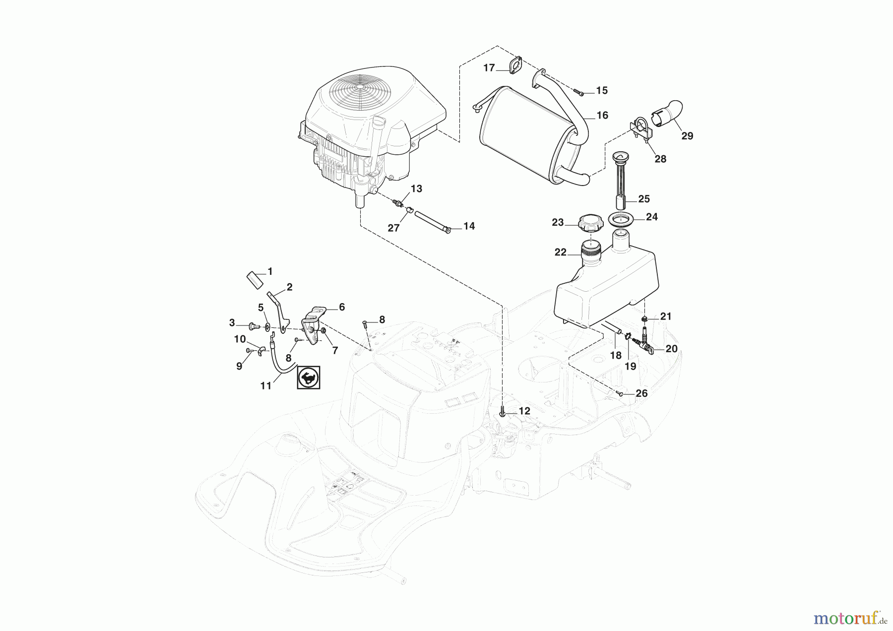 Stiga Frontmäher Baujahr 2024 Park 300 (2024) 2F5820421/ST2P Motor