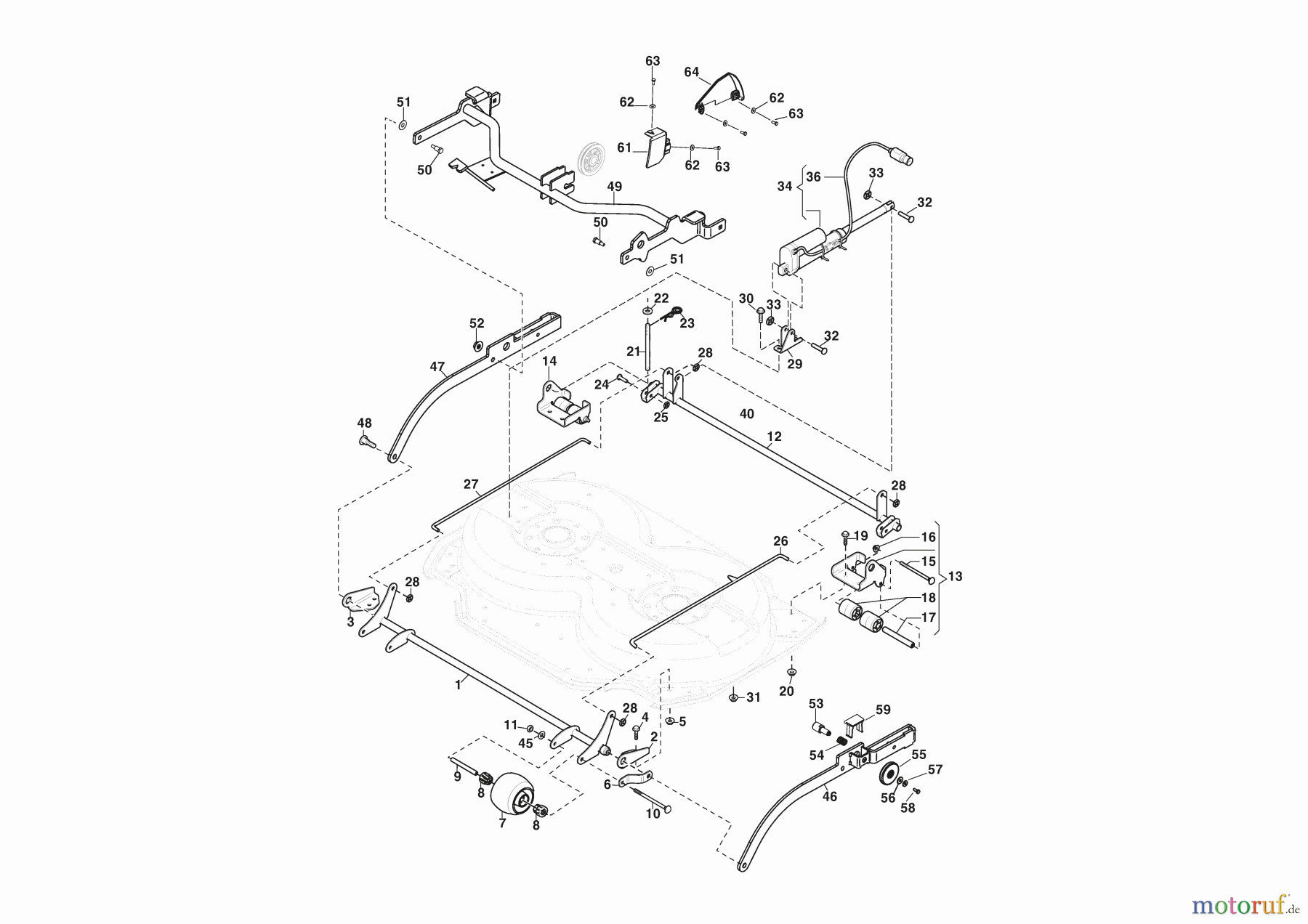  Stiga Frontmäher Mähdecks Baujahr 2024 Combi 95 Q (2024) Regulierung