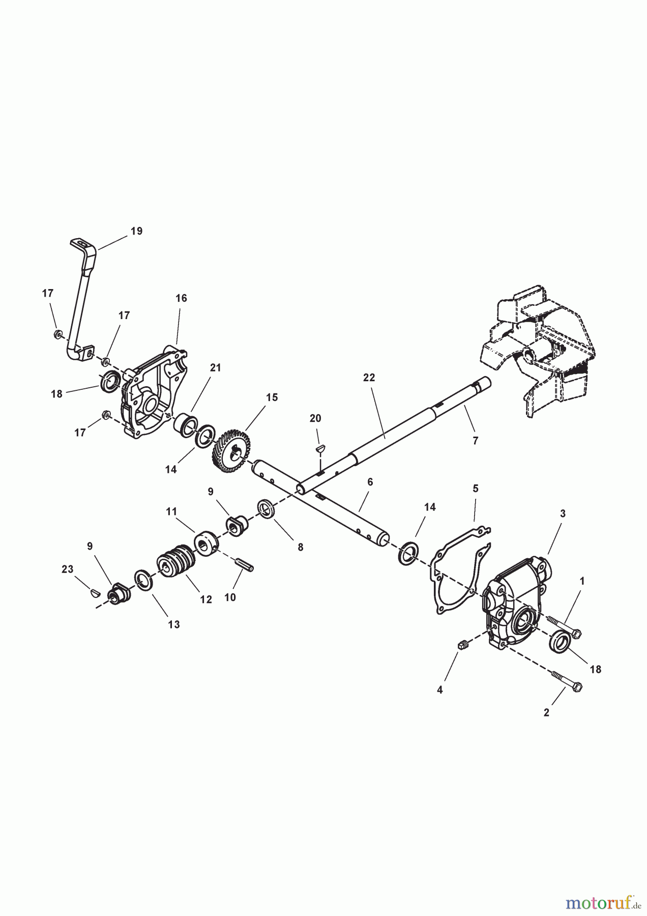 Stiga Schneefräsen Baujahr 2013 1381 HST (2013), 18-2852-32 Getriebe