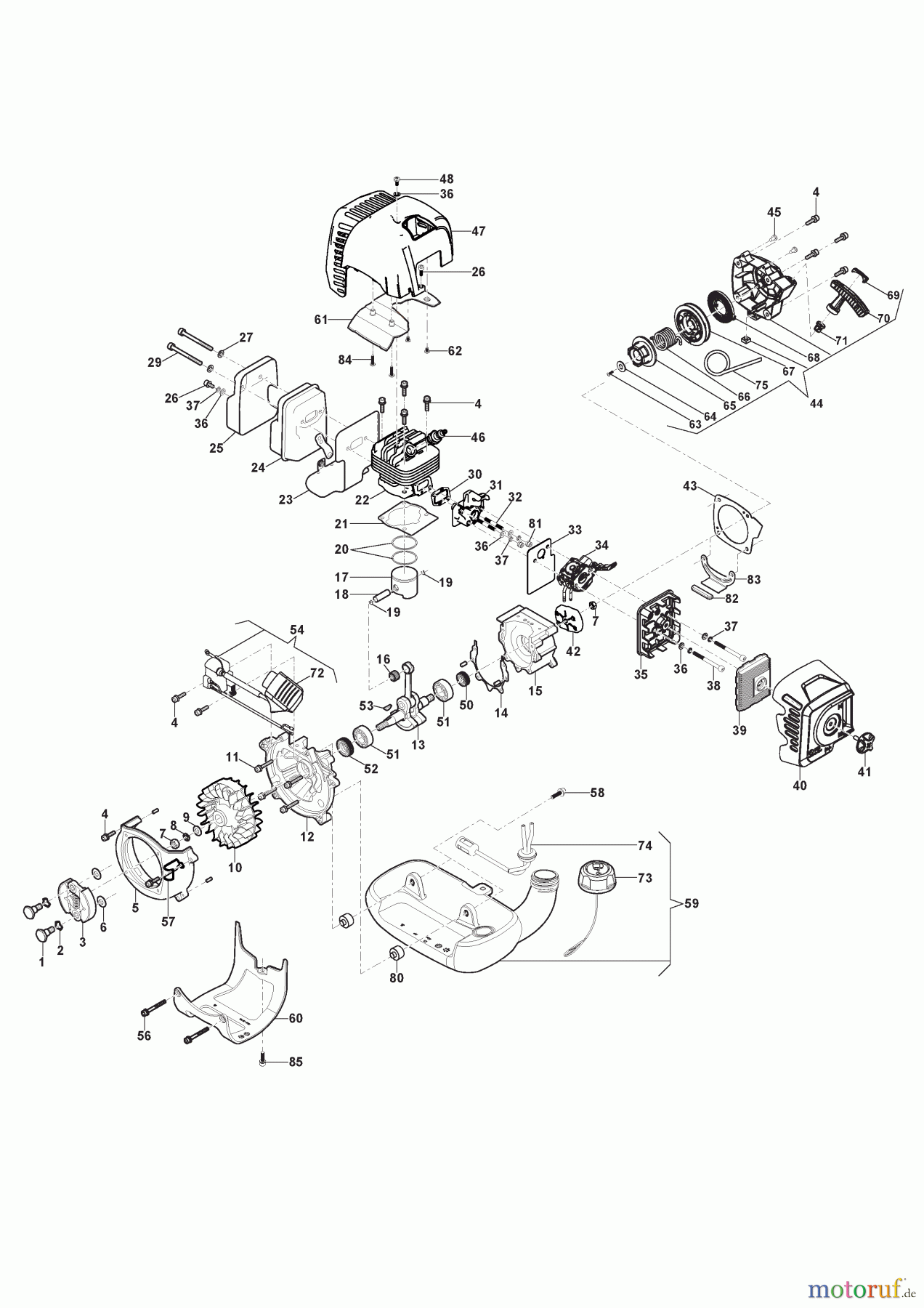 Stiga Motorsensen, Trimmer Baujahr 2024 BC 555 B (2024) 287421002/ST1 Motor