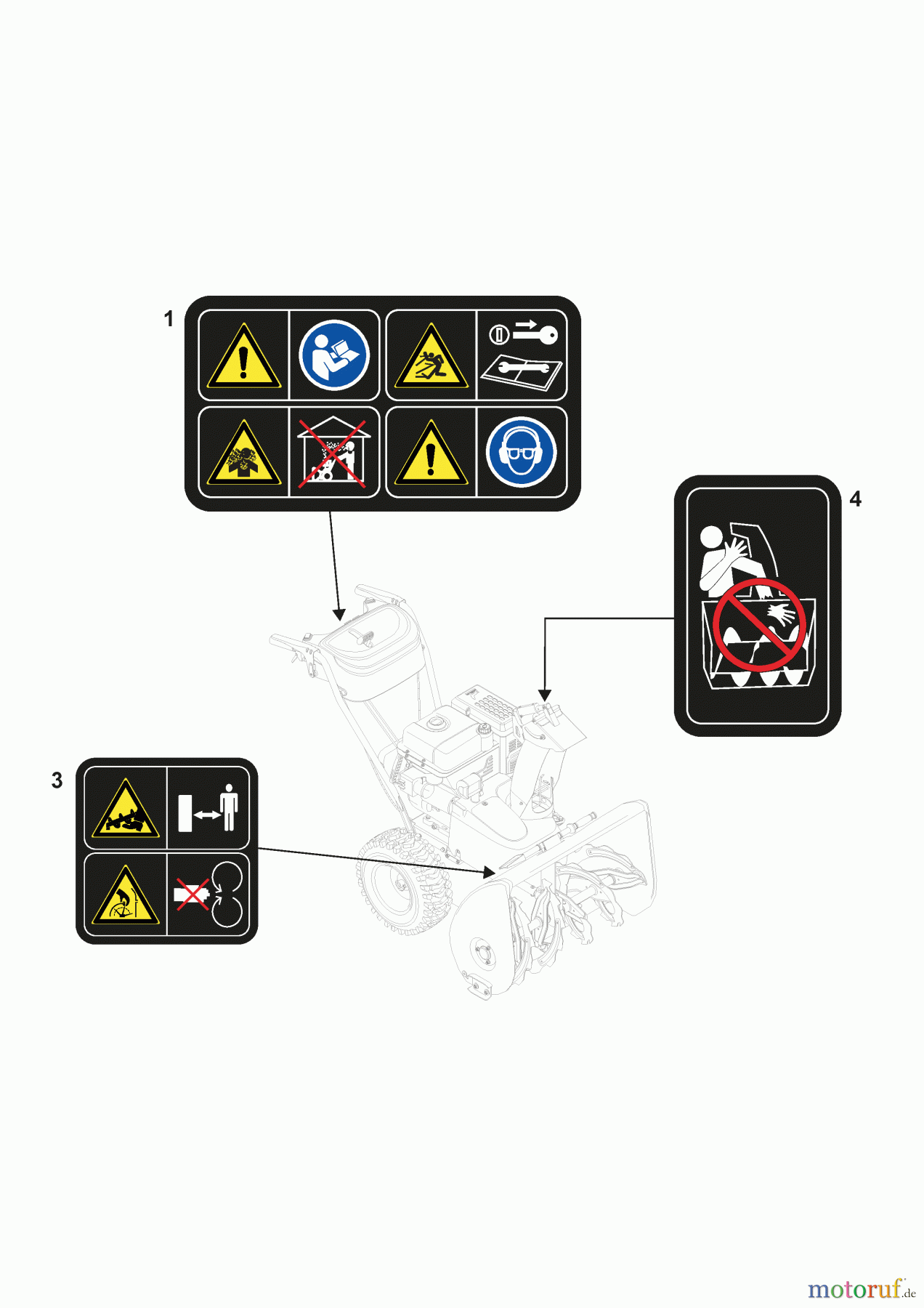 Stiga Schneefräsen Baujahr 2024 ST 976 T (2024)2S2767615/ST1 Klebzettel