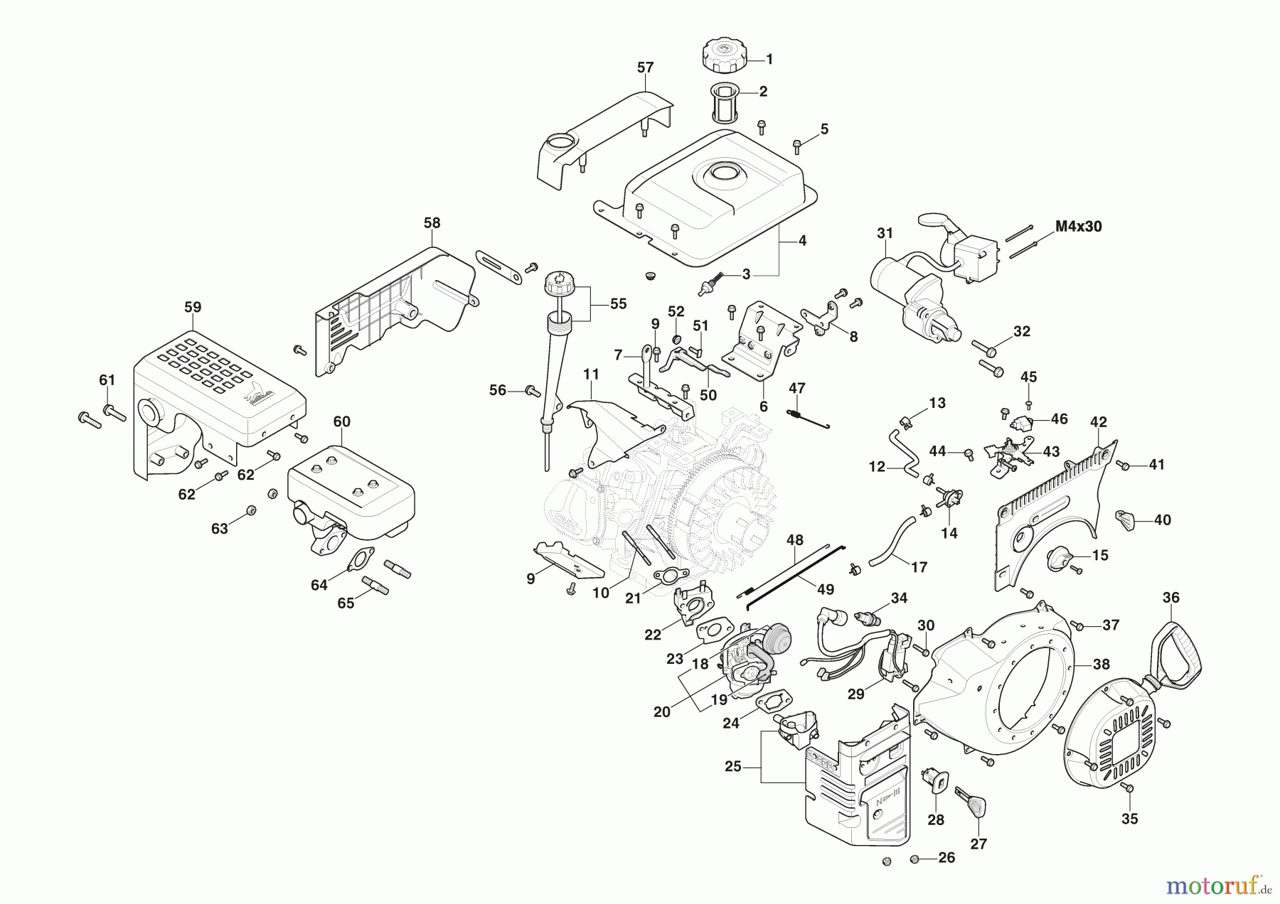 Stiga Schneefräsen Baujahr 2024 ST 976 T (2024)2S2767615/ST1 Motor WS 380 - Set Starter, Tank