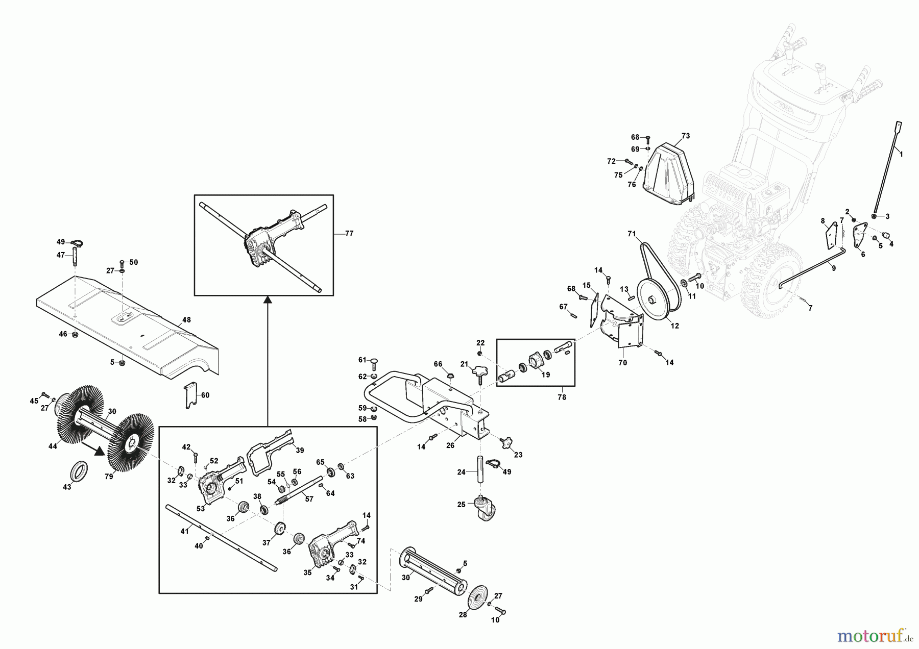 Stiga Kehrmaschinen Baujahr 2024 SWS 600 G (2024) 219602532/S17 Karrosserie