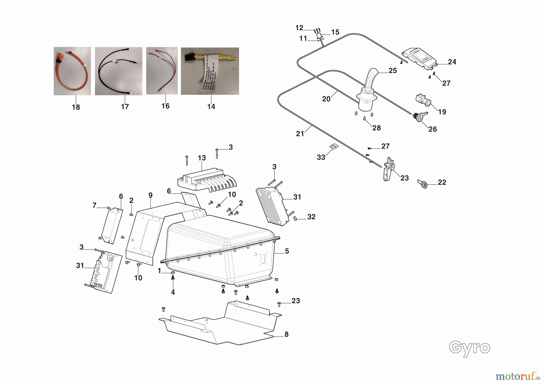Stiga Zero Turn Mowers Baujahr 2024 Gyro 700e (2024) 2F7063605/ST1 El. Ausstattung